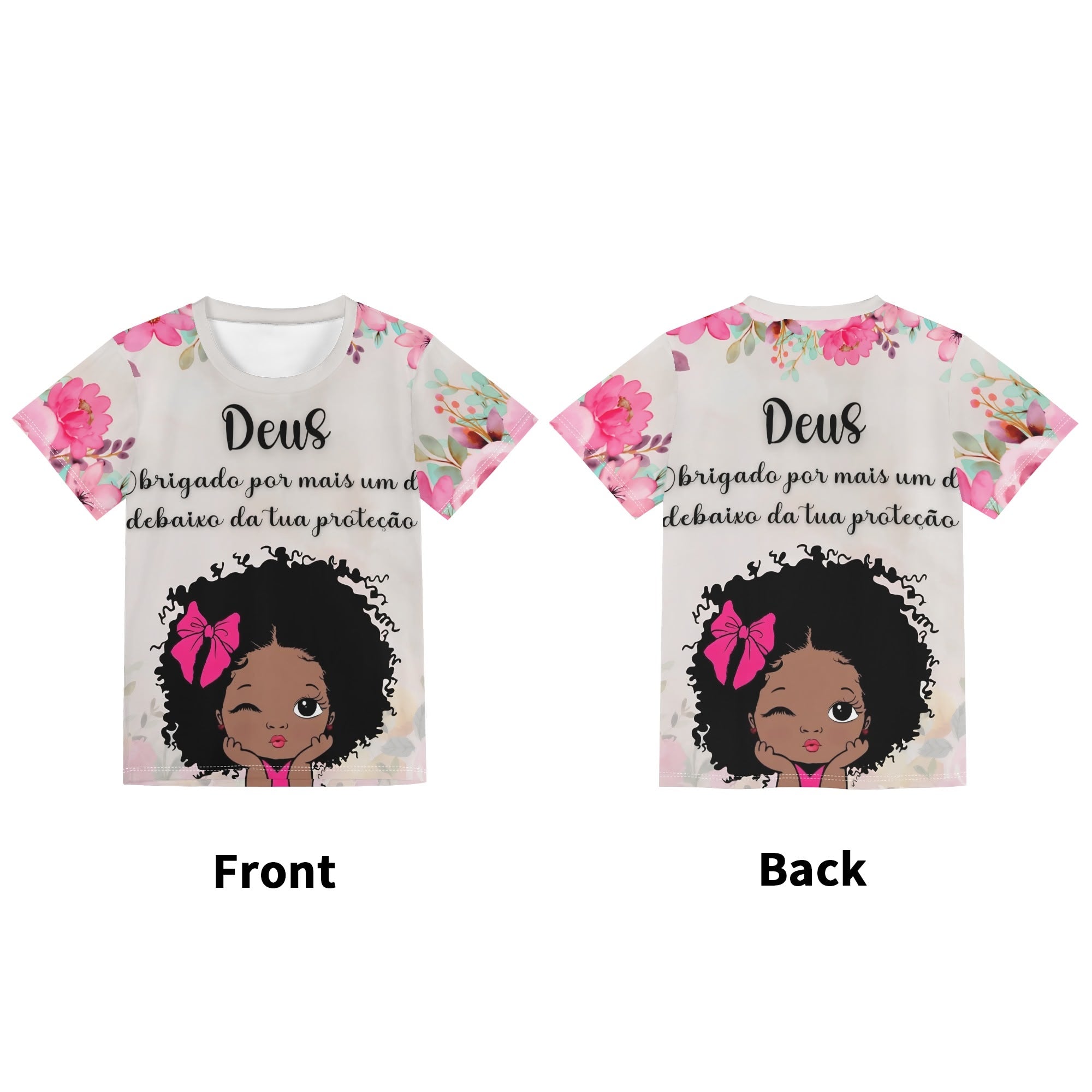 Childrens Loose Fit Short Sleeve T-Shirt Pull on Tees