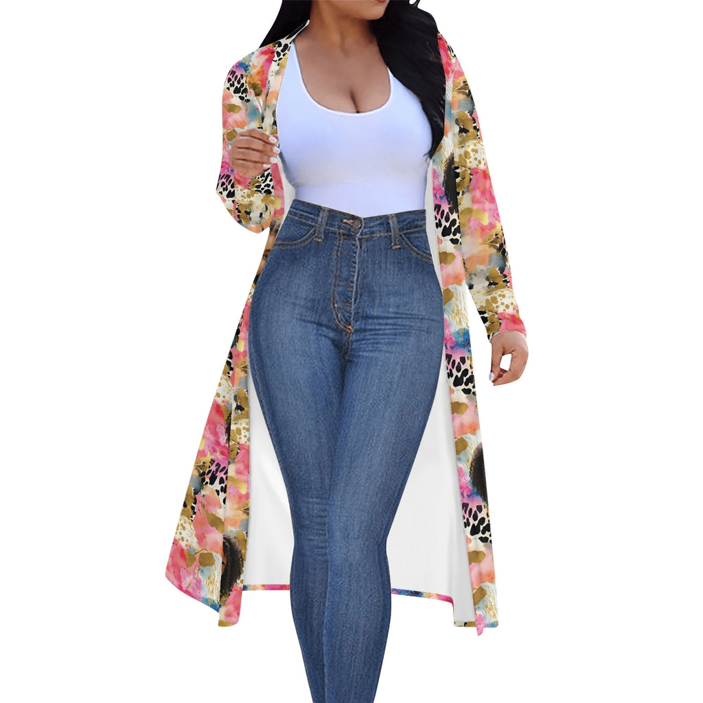 Womens Long Flowy Lightweight Kimono Cardigan