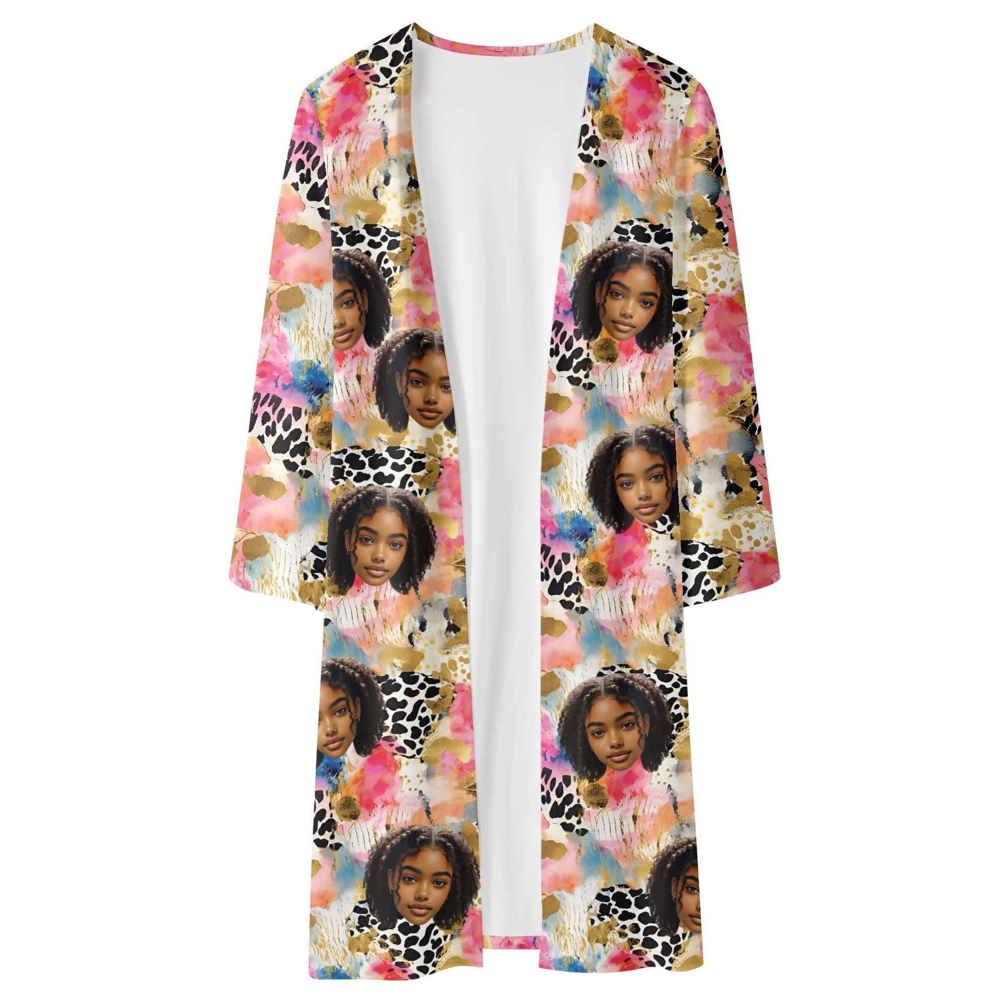 Womens Long Flowy Lightweight Kimono Cardigan