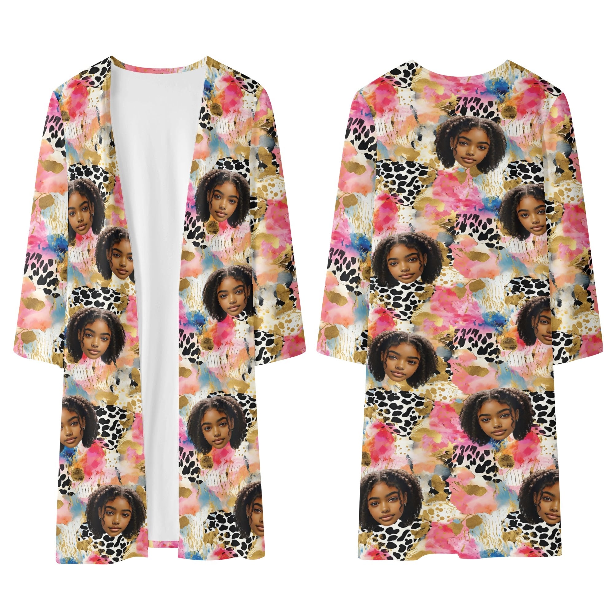 Womens Long Flowy Lightweight Kimono Cardigan