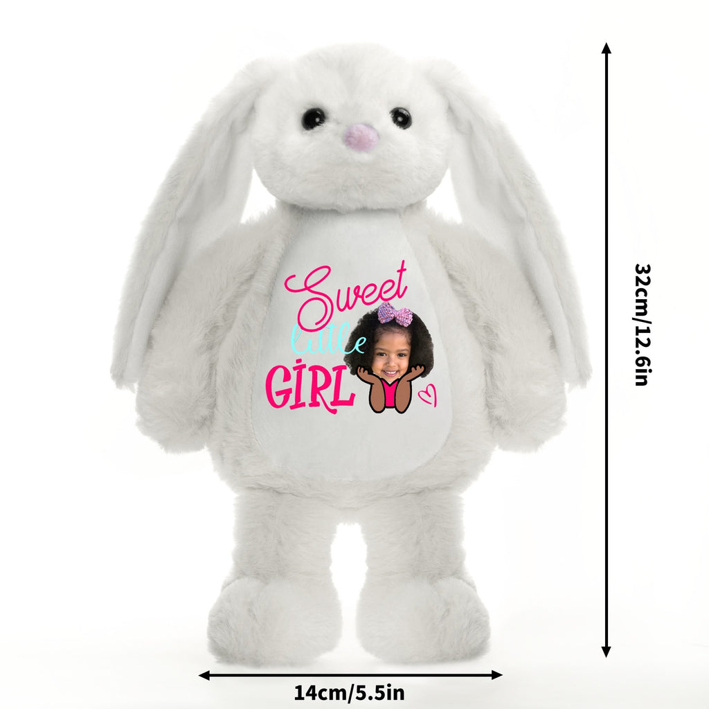 Printing Plush Stuffed Bunny Rabbit