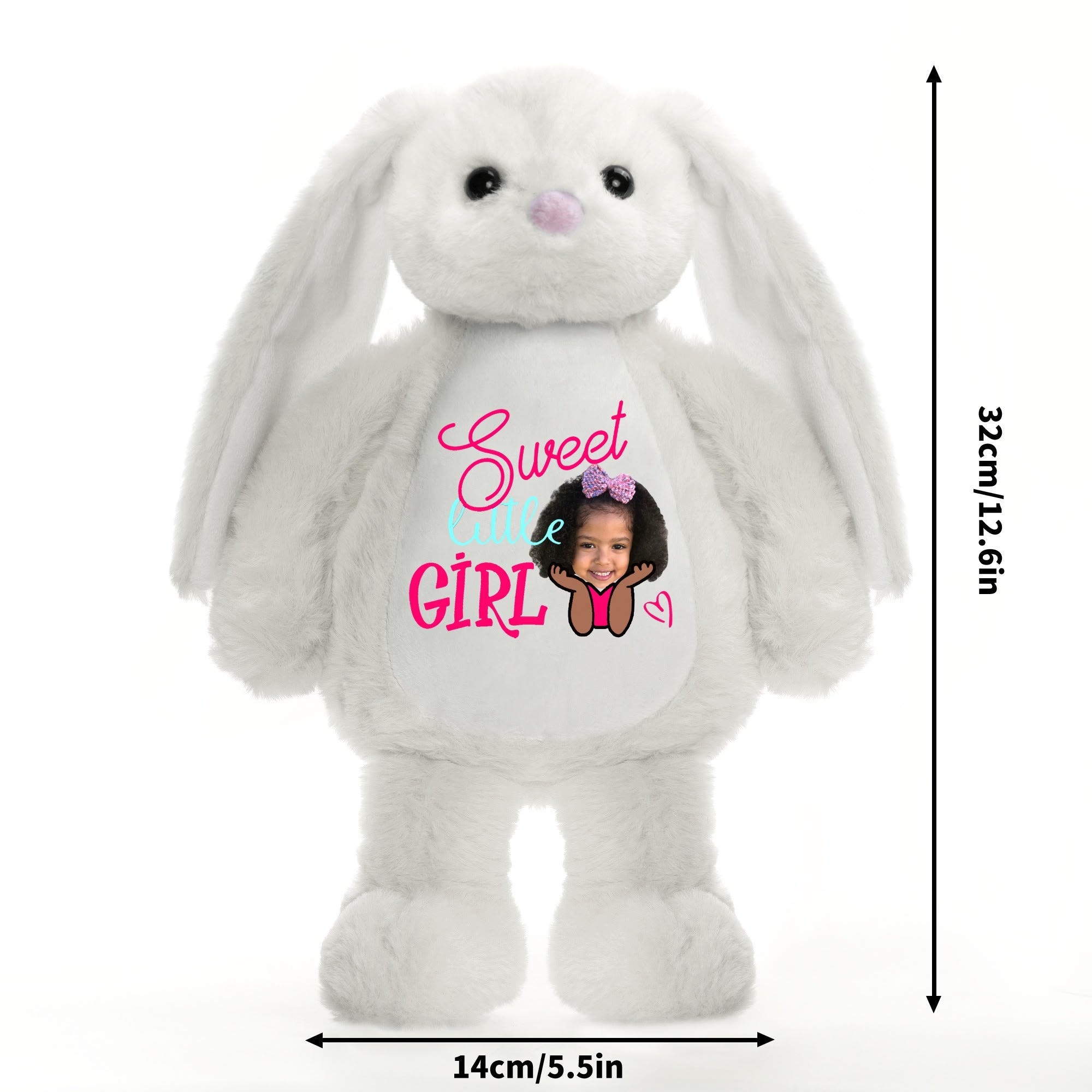 Printing Plush Stuffed Bunny Rabbit