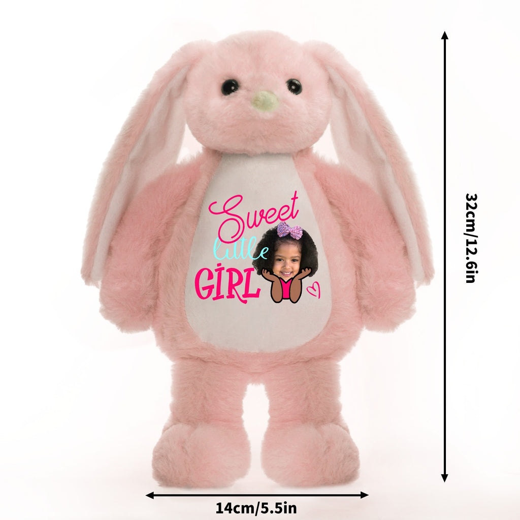 Printing Plush Stuffed Bunny Rabbit