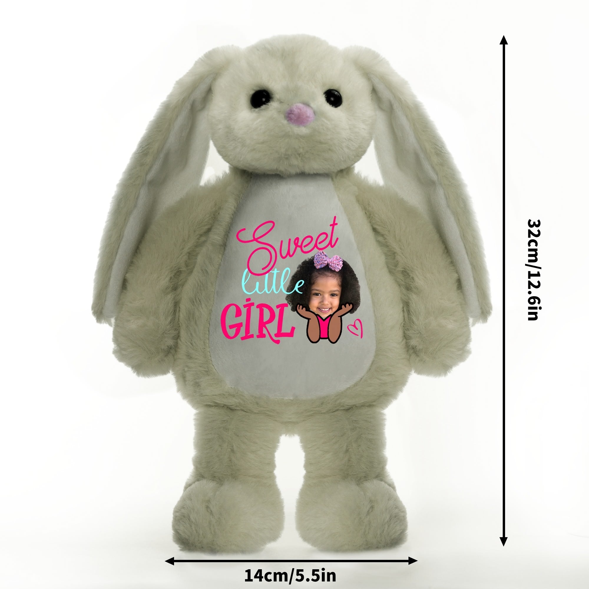 Printing Plush Stuffed Bunny Rabbit