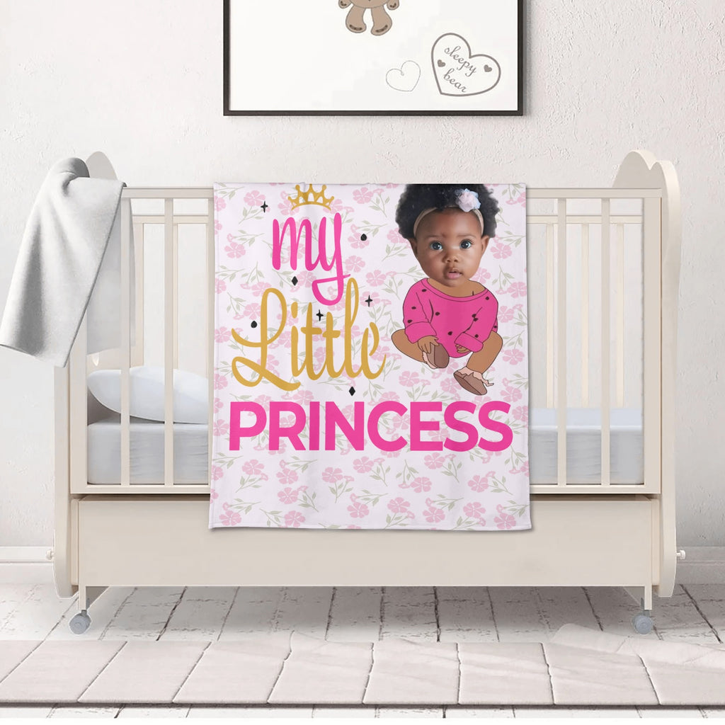 Personalized Baby Newborn 3 Pcs for Beanie Baby Hat Hairband Blanket