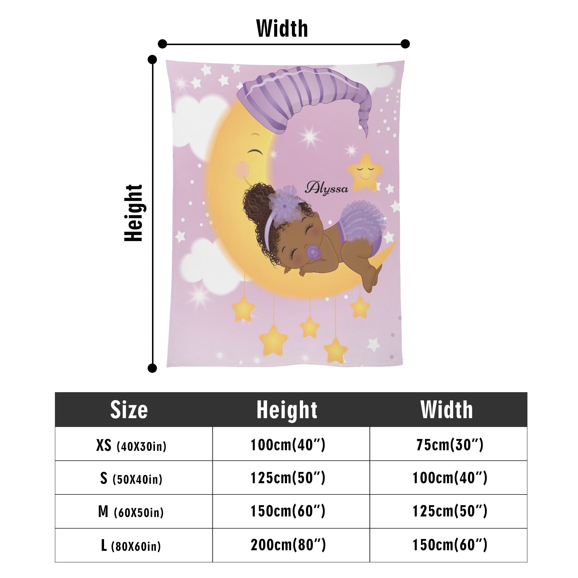 Personalized Baby Newborn 3 Pcs for Beanie Baby Hat Hairband Blanket