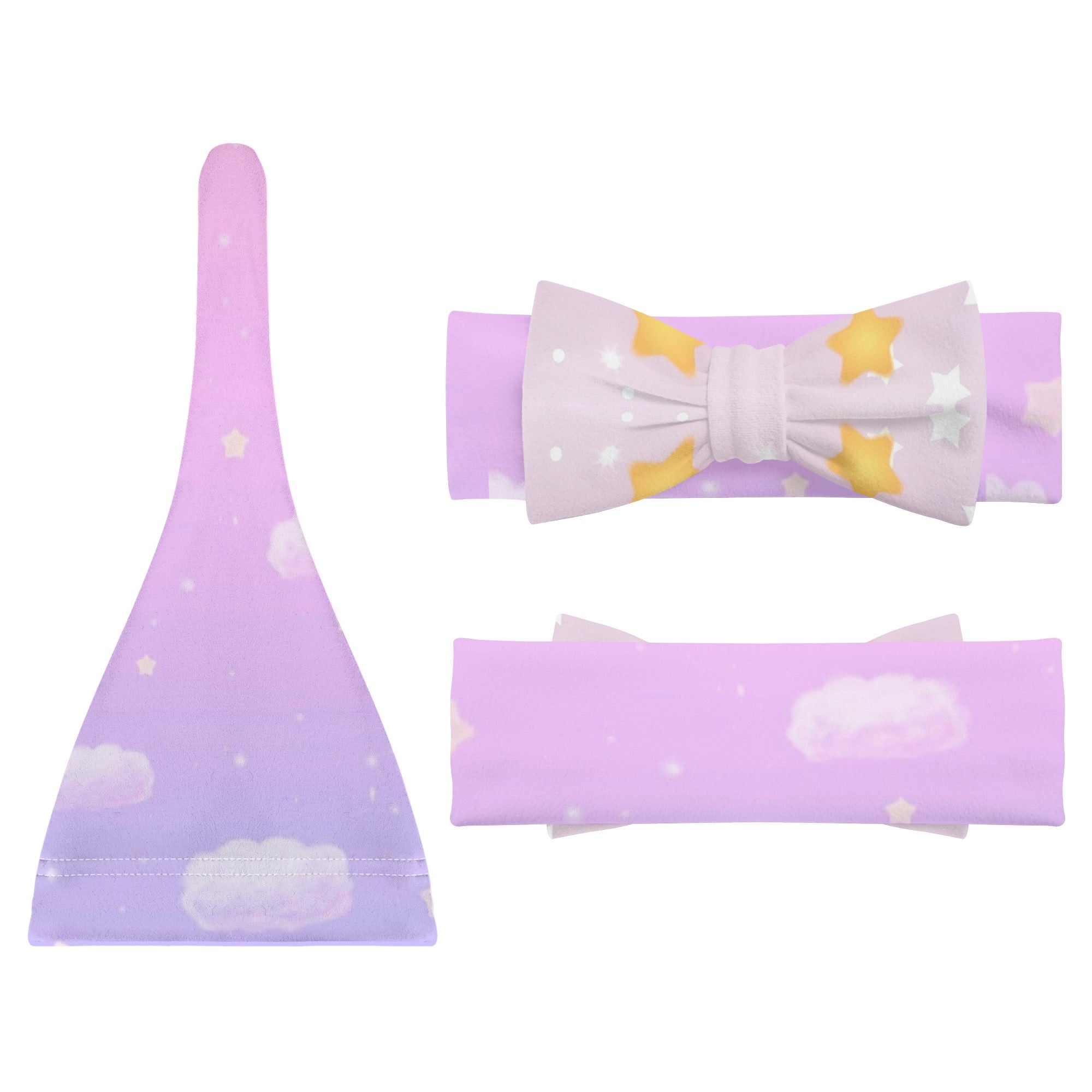 Personalized Baby Newborn 3 Pcs for Beanie Baby Hat Hairband Blanket