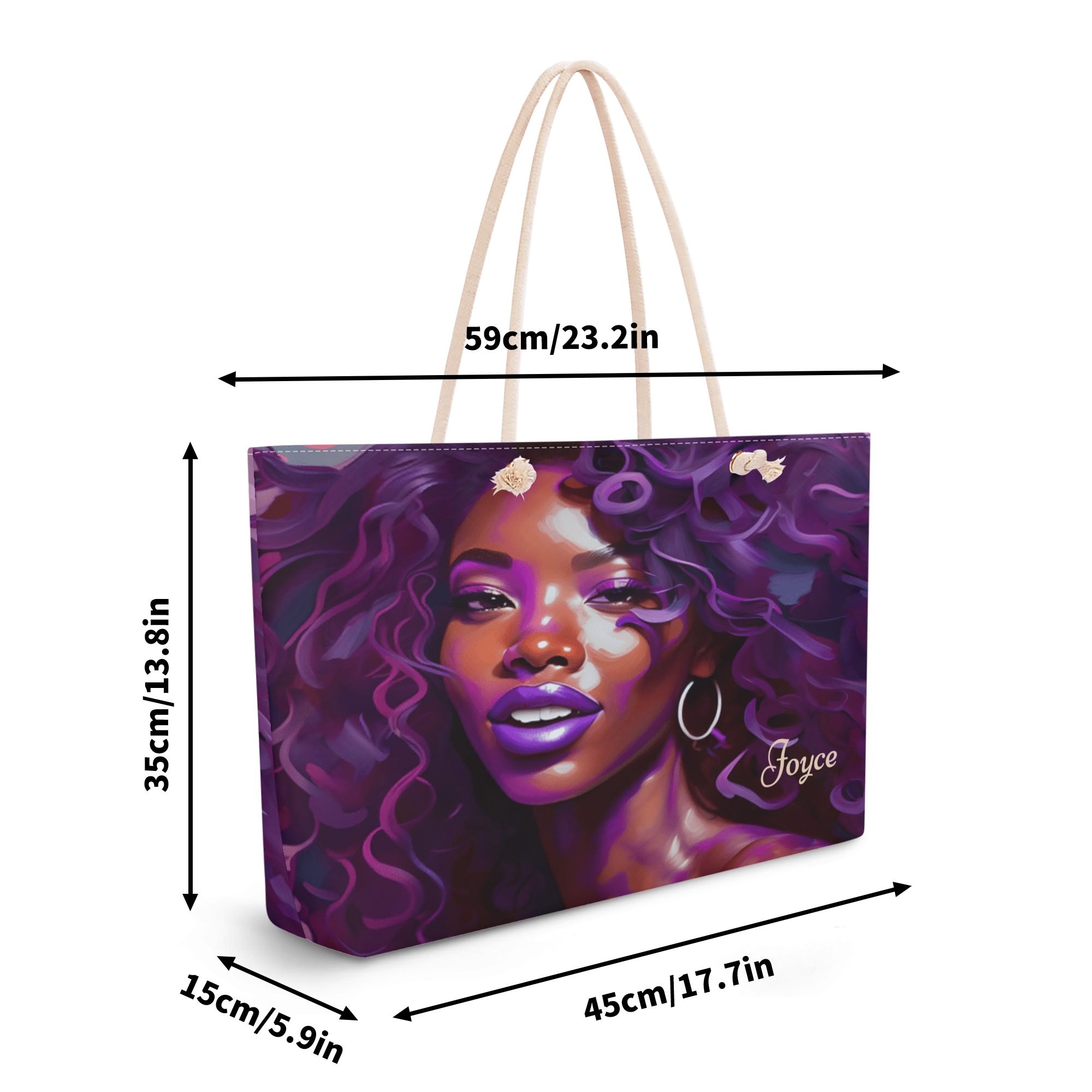 Polyester Weekender Bag Travel Tote Bag for Her