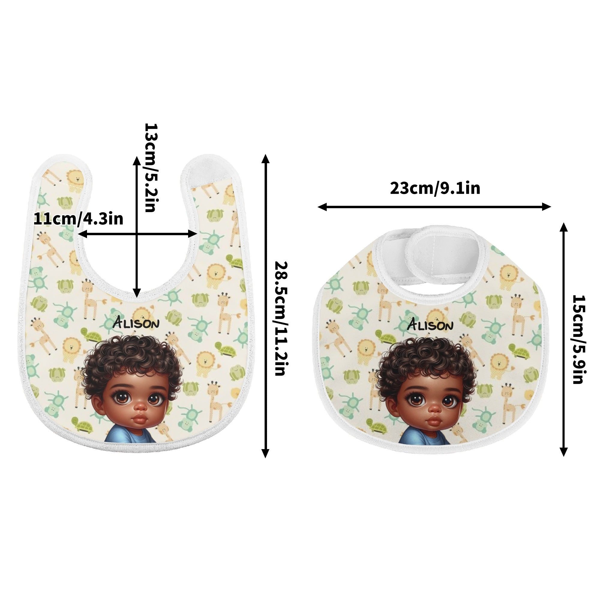 Custom Drooling and Teething Baby Bibs
