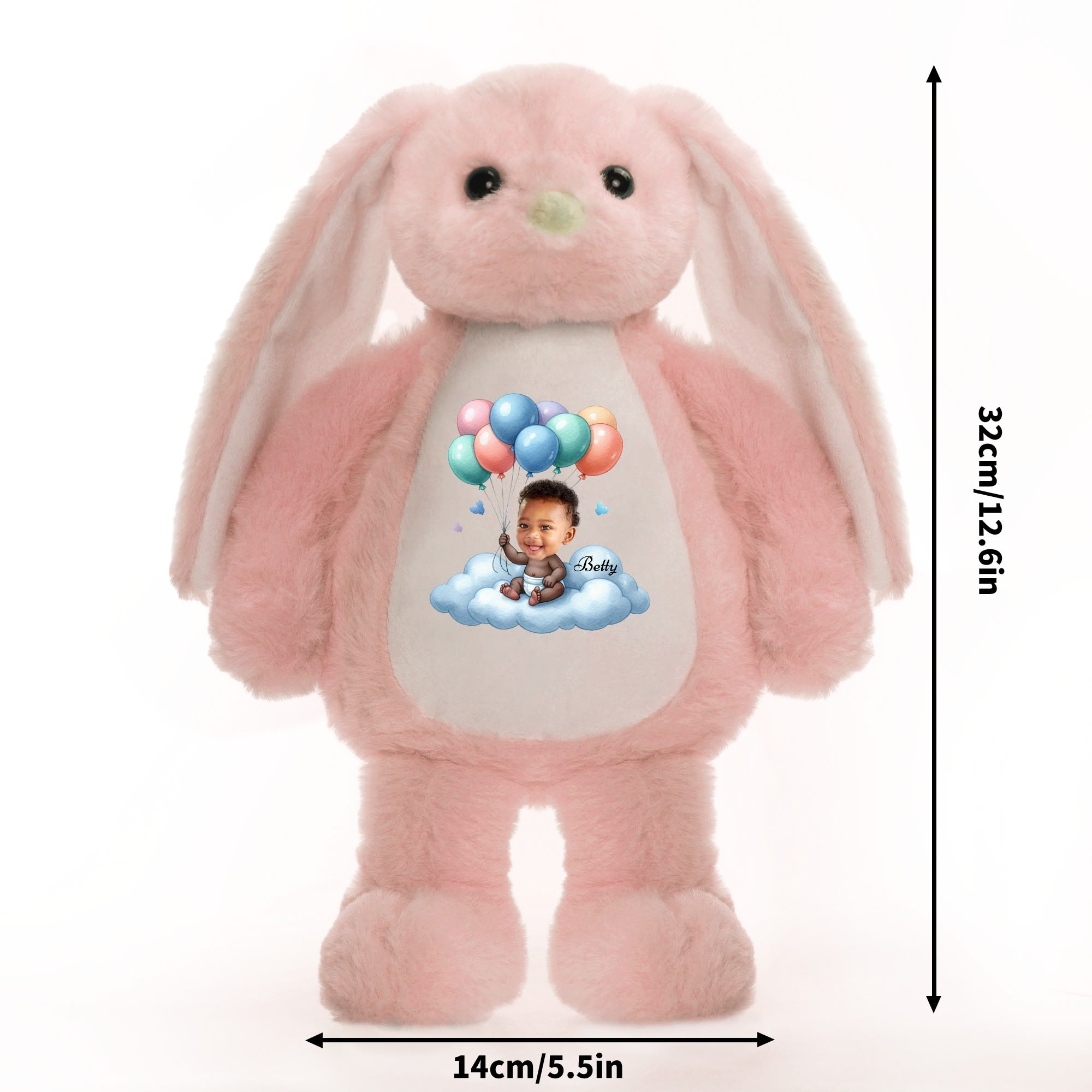 Printing Plush Stuffed Bunny Rabbit for Easter Christmas Birthday