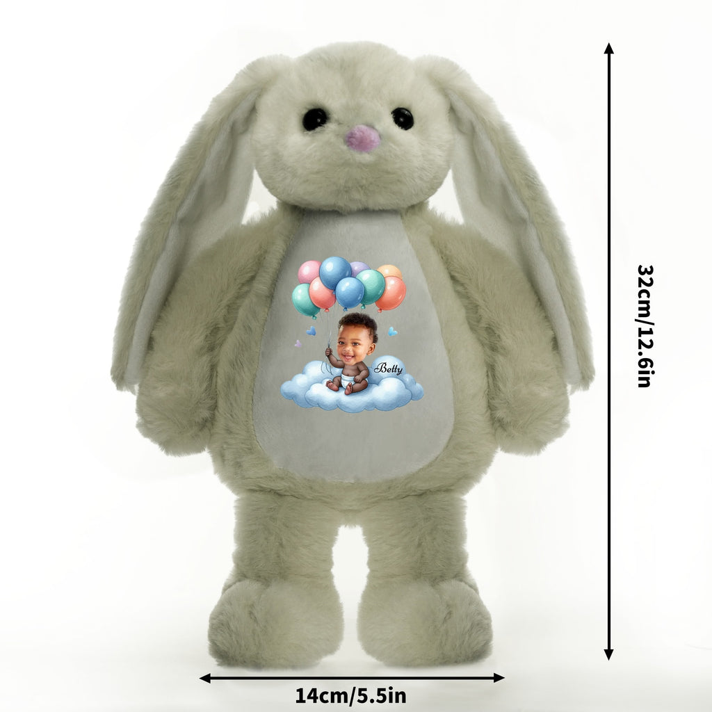 Printing Plush Stuffed Bunny Rabbit for Easter Christmas Birthday