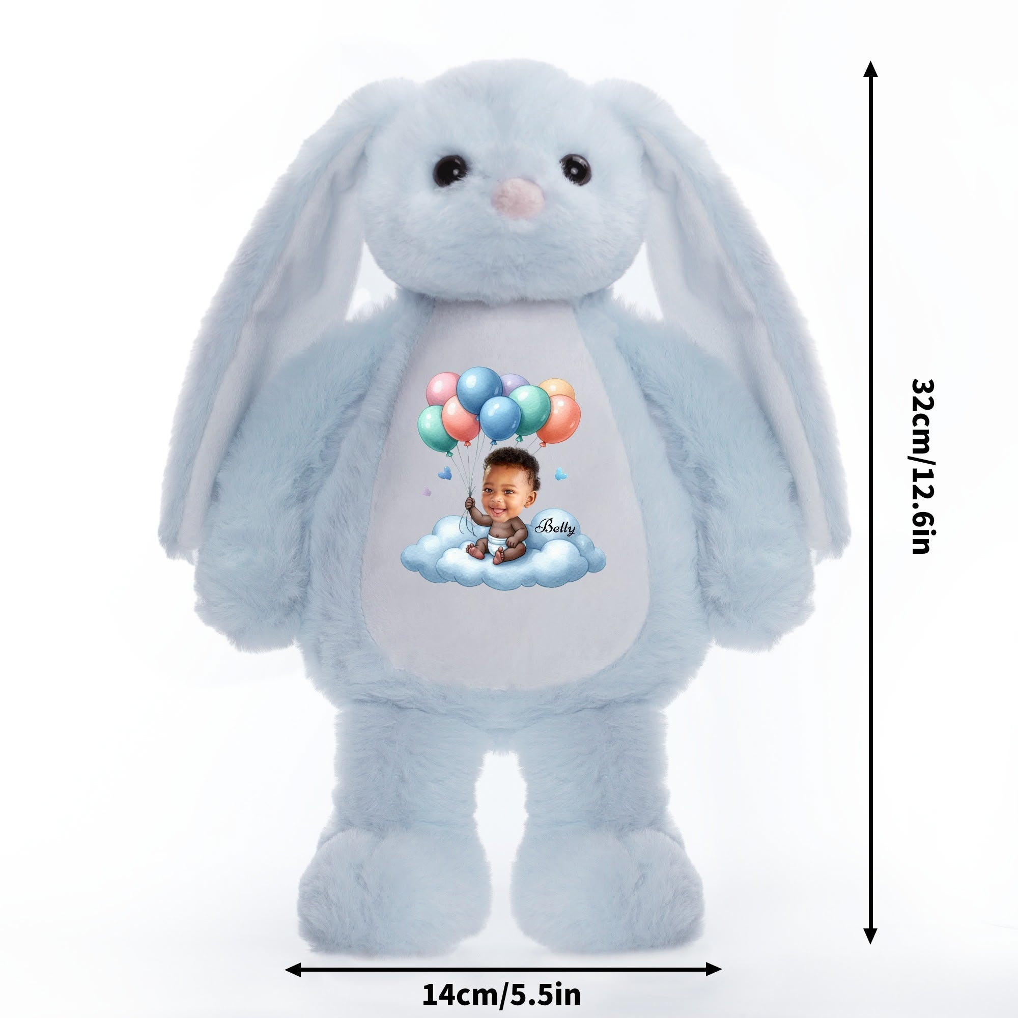 Printing Plush Stuffed Bunny Rabbit for Easter Christmas Birthday