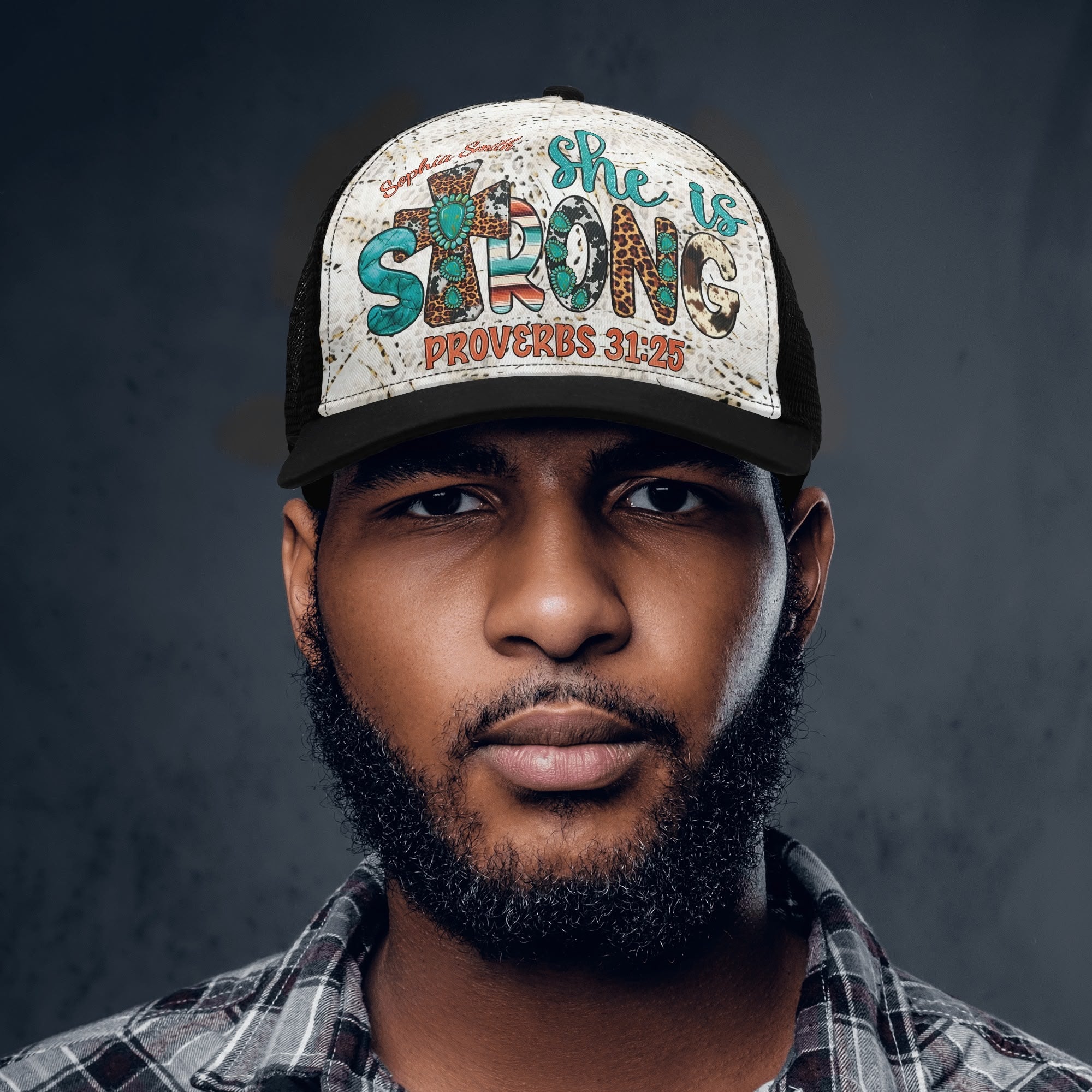 She Is Strong Trucker Hat