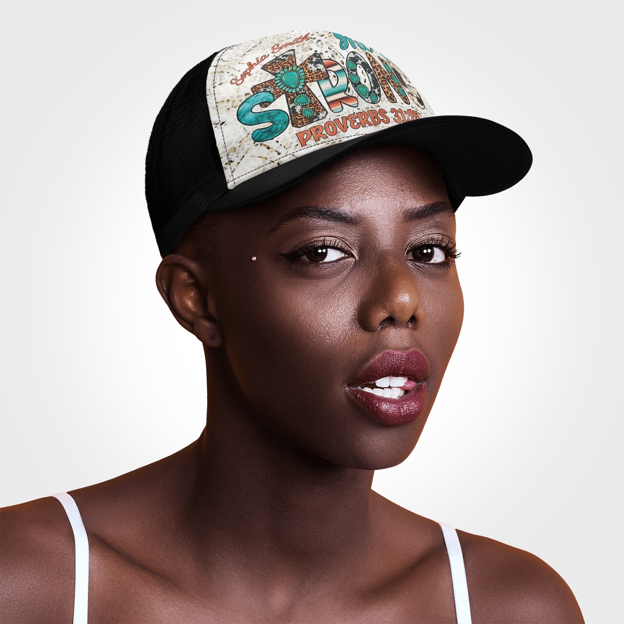 She Is Strong Trucker Hat