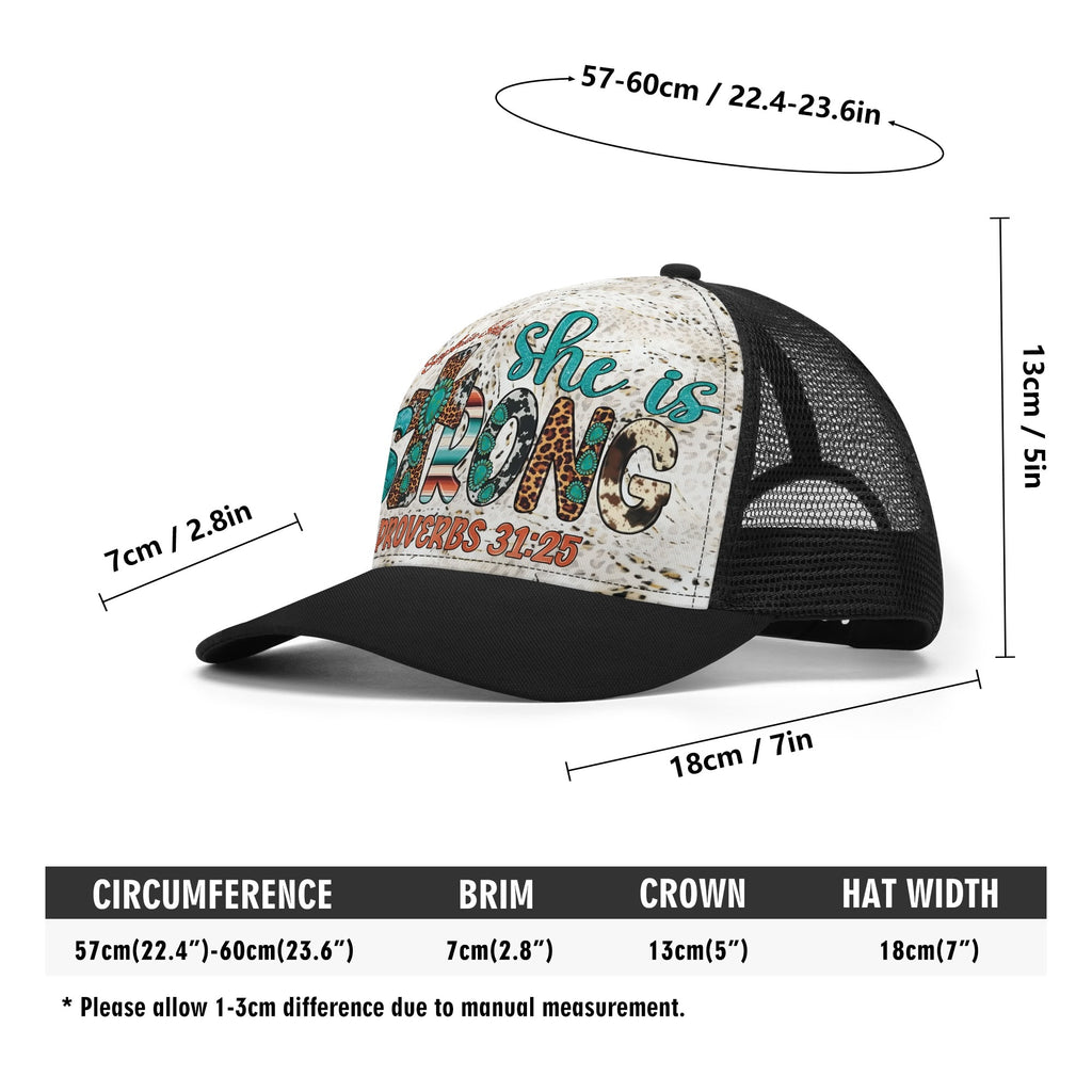 She Is Strong Trucker Hat