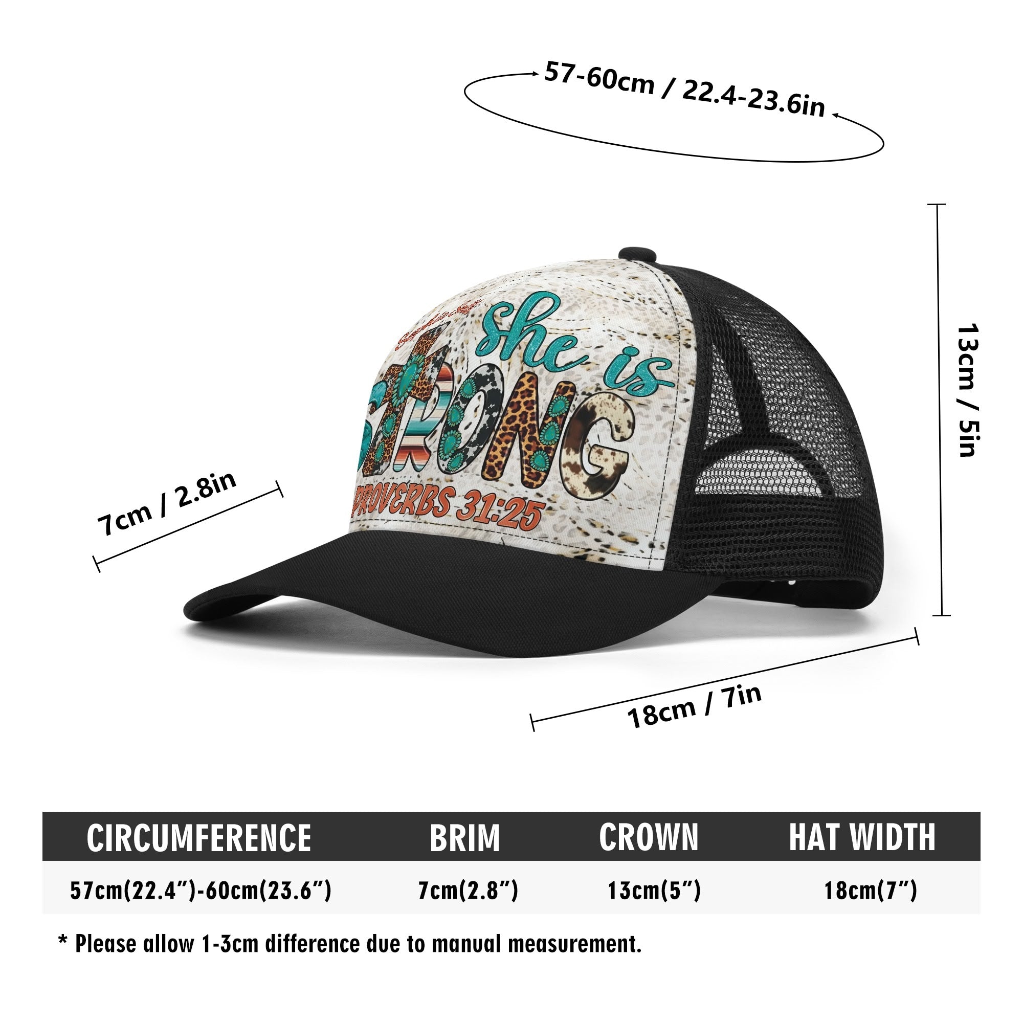 She Is Strong Trucker Hat