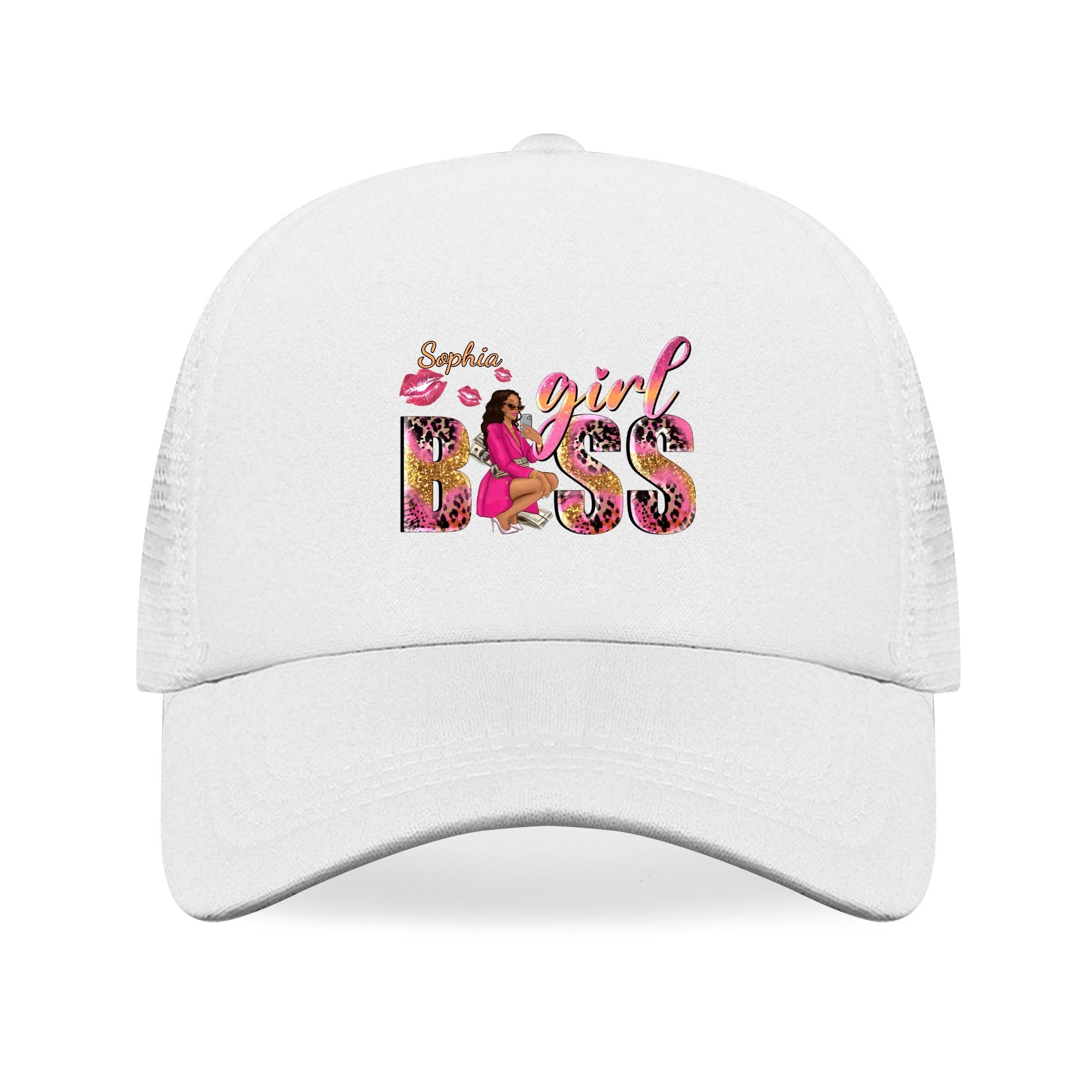 Girl Boss Personalized Breathable Mesh Baseball Cap