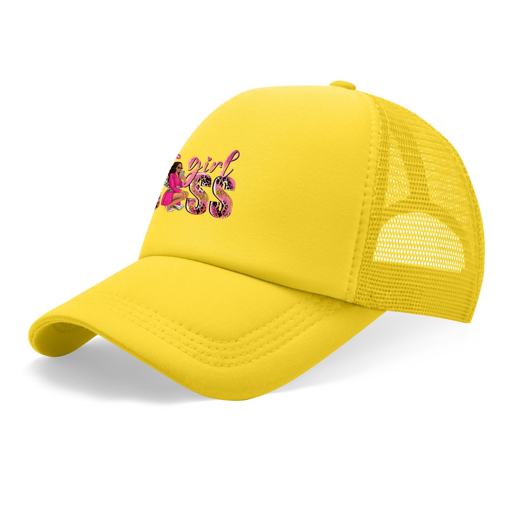 Girl Boss Personalized Breathable Mesh Baseball Cap