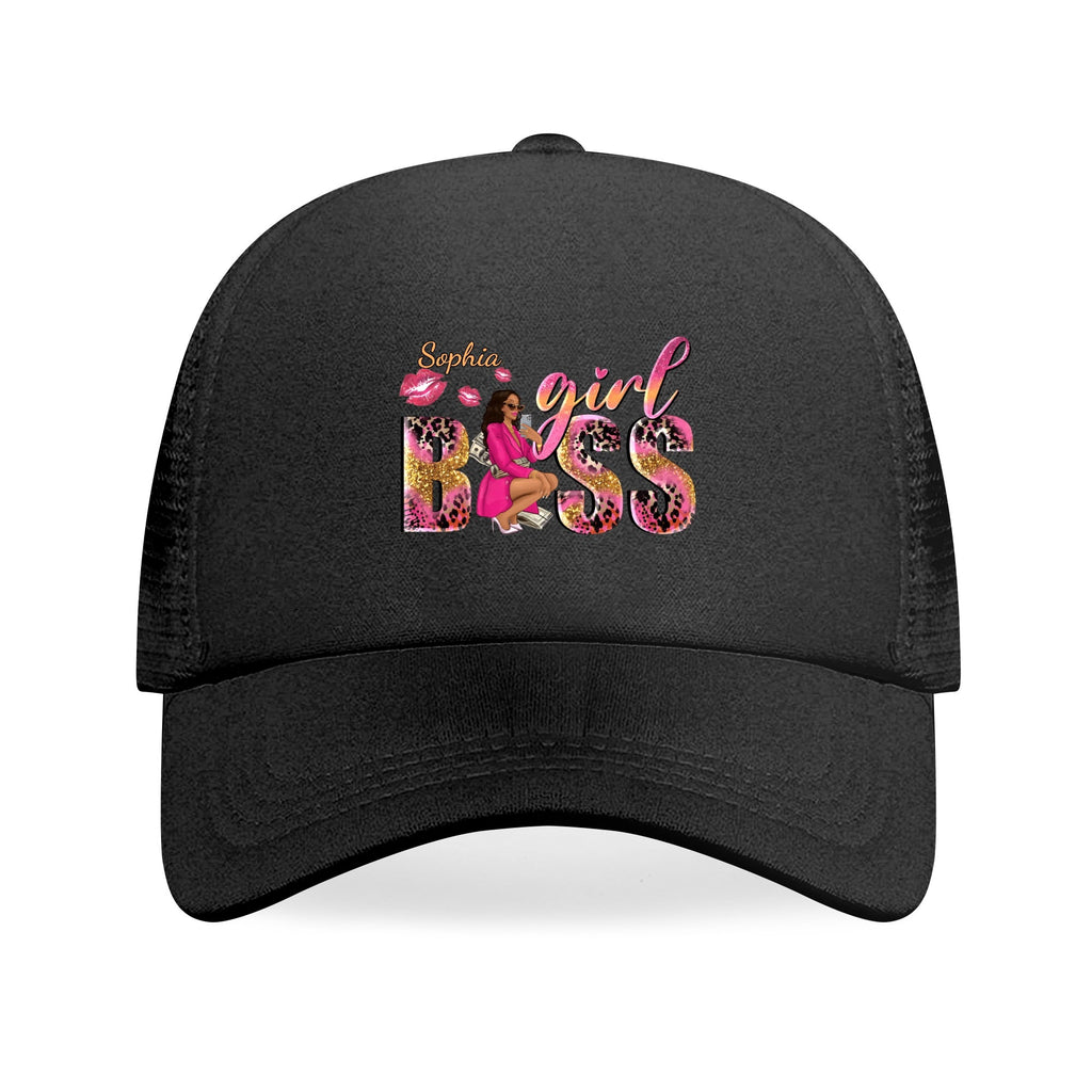 Girl Boss Personalized Breathable Mesh Baseball Cap