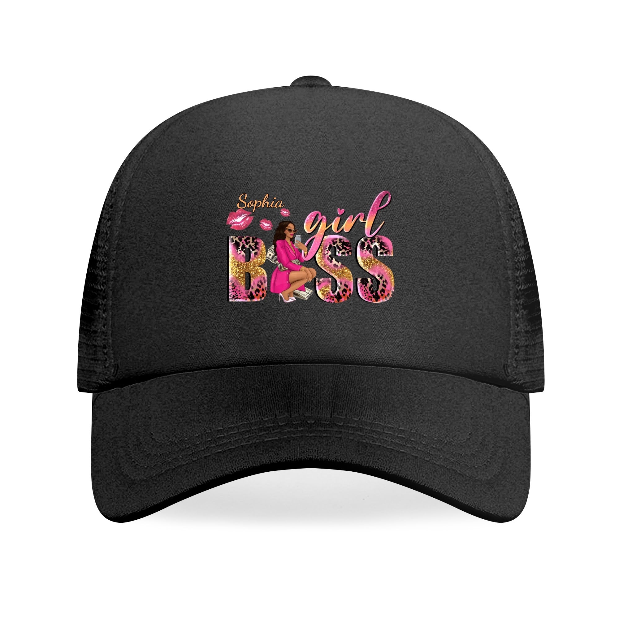 Girl Boss Personalized Breathable Mesh Baseball Cap