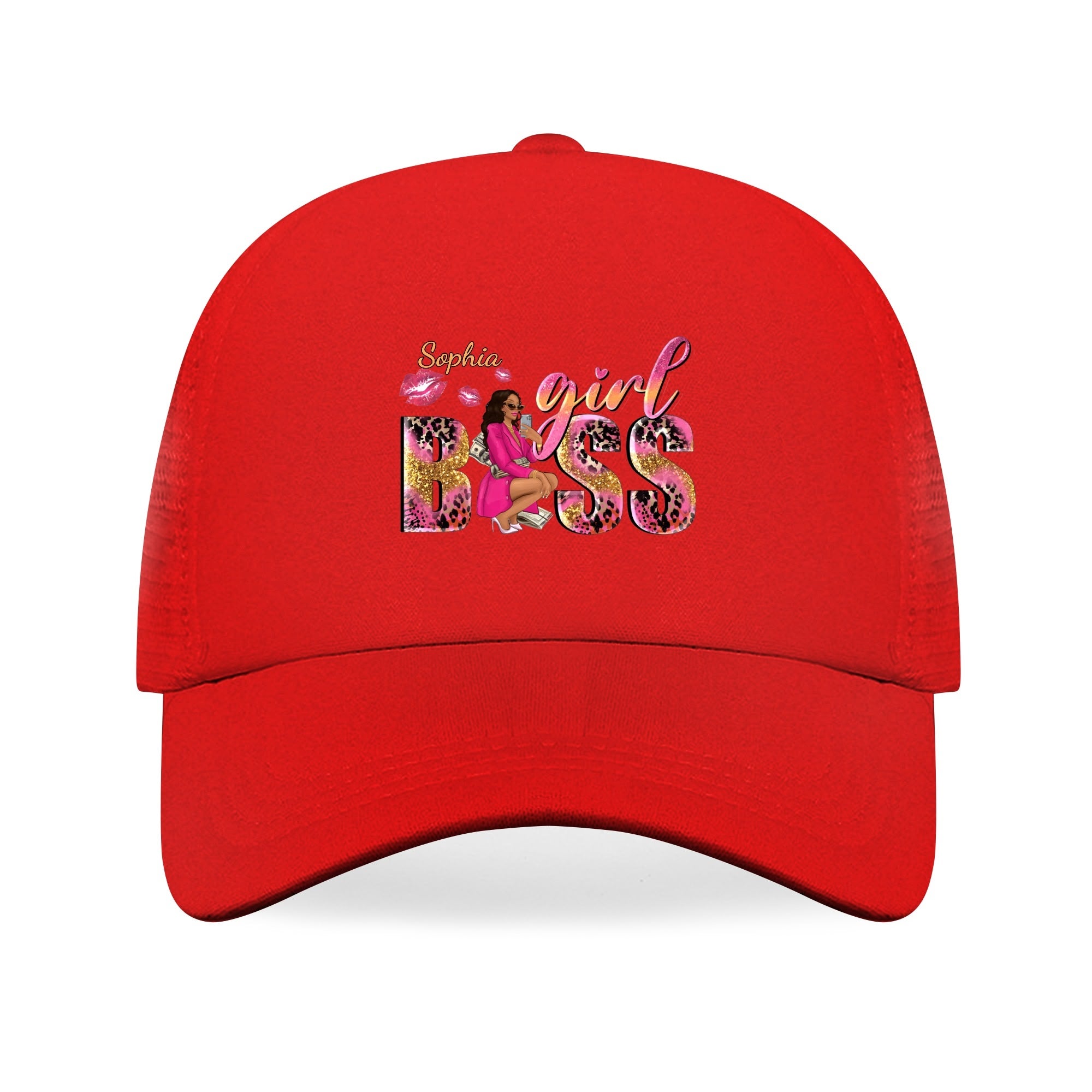 Girl Boss Personalized Breathable Mesh Baseball Cap