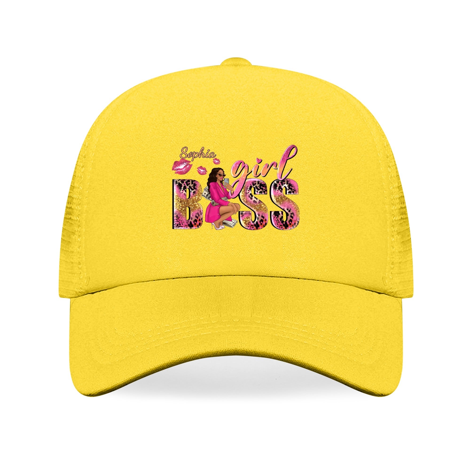 Girl Boss Personalized Breathable Mesh Baseball Cap