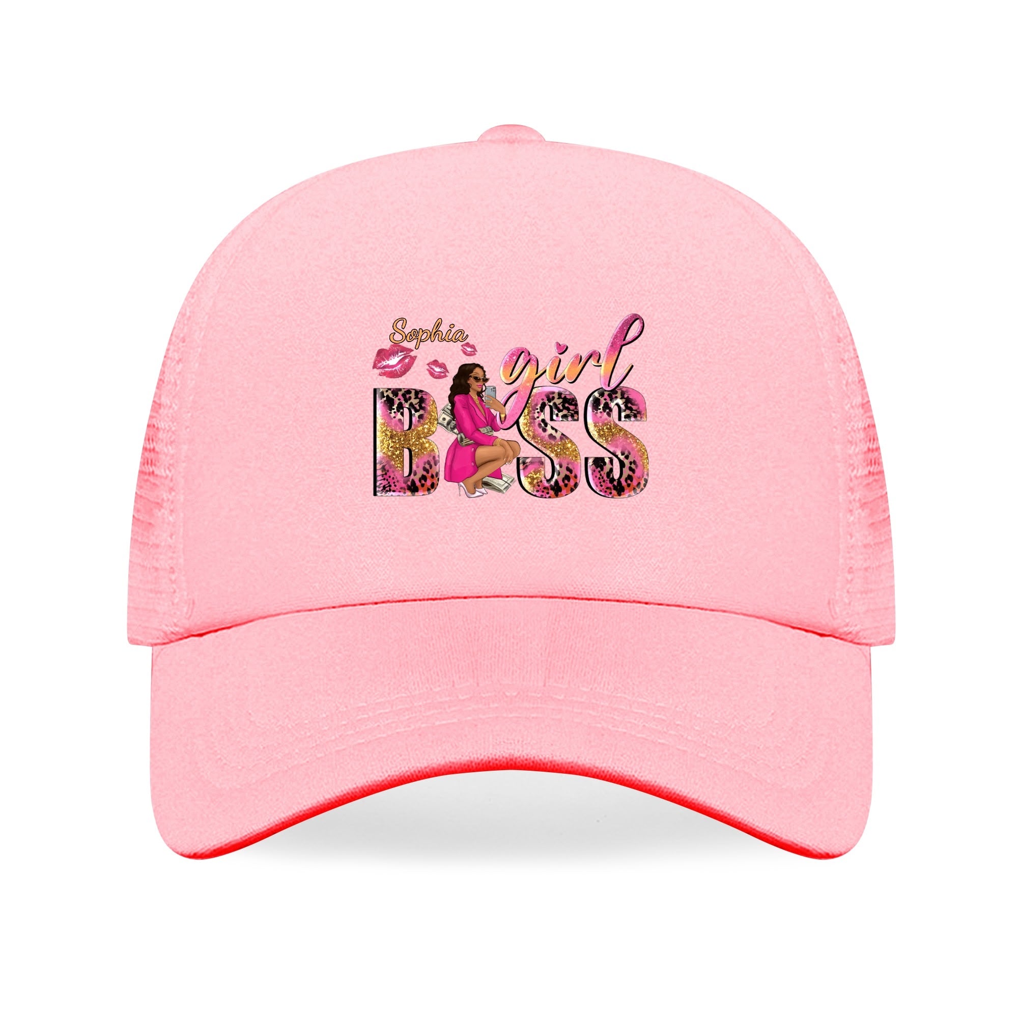 Girl Boss Personalized Breathable Mesh Baseball Cap