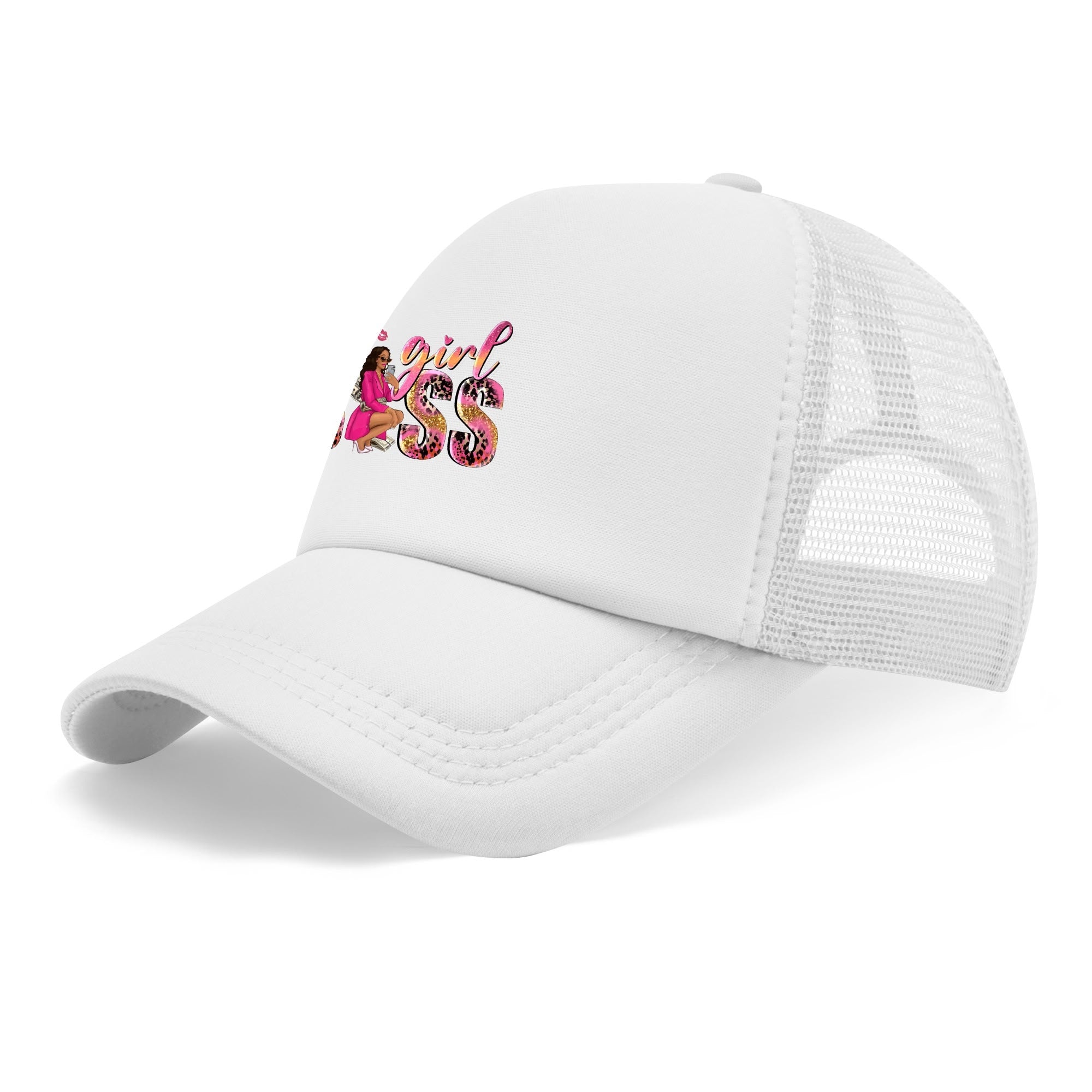 Girl Boss Personalized Breathable Mesh Baseball Cap