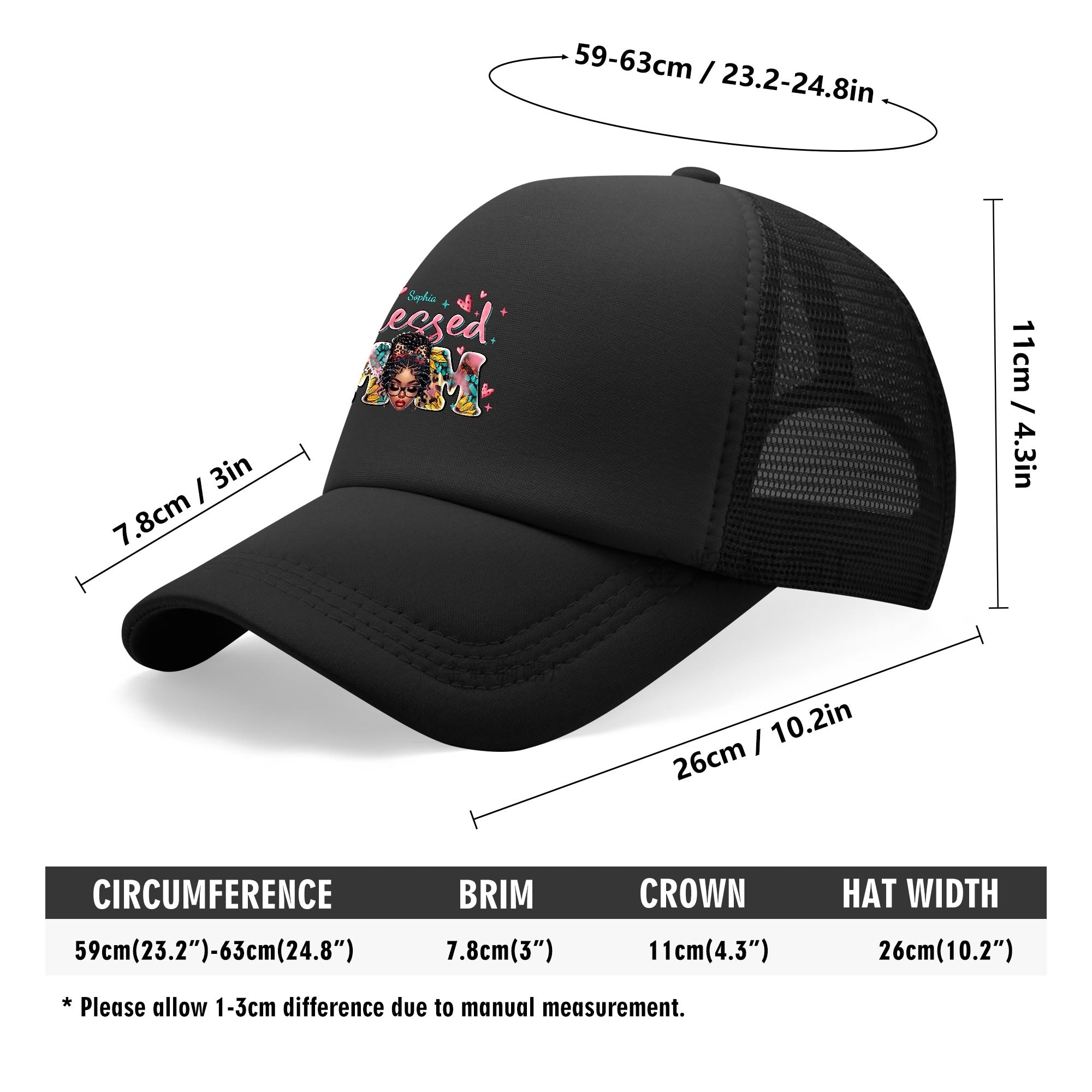 Blessed Mom Breathable Mesh Baseball Cap