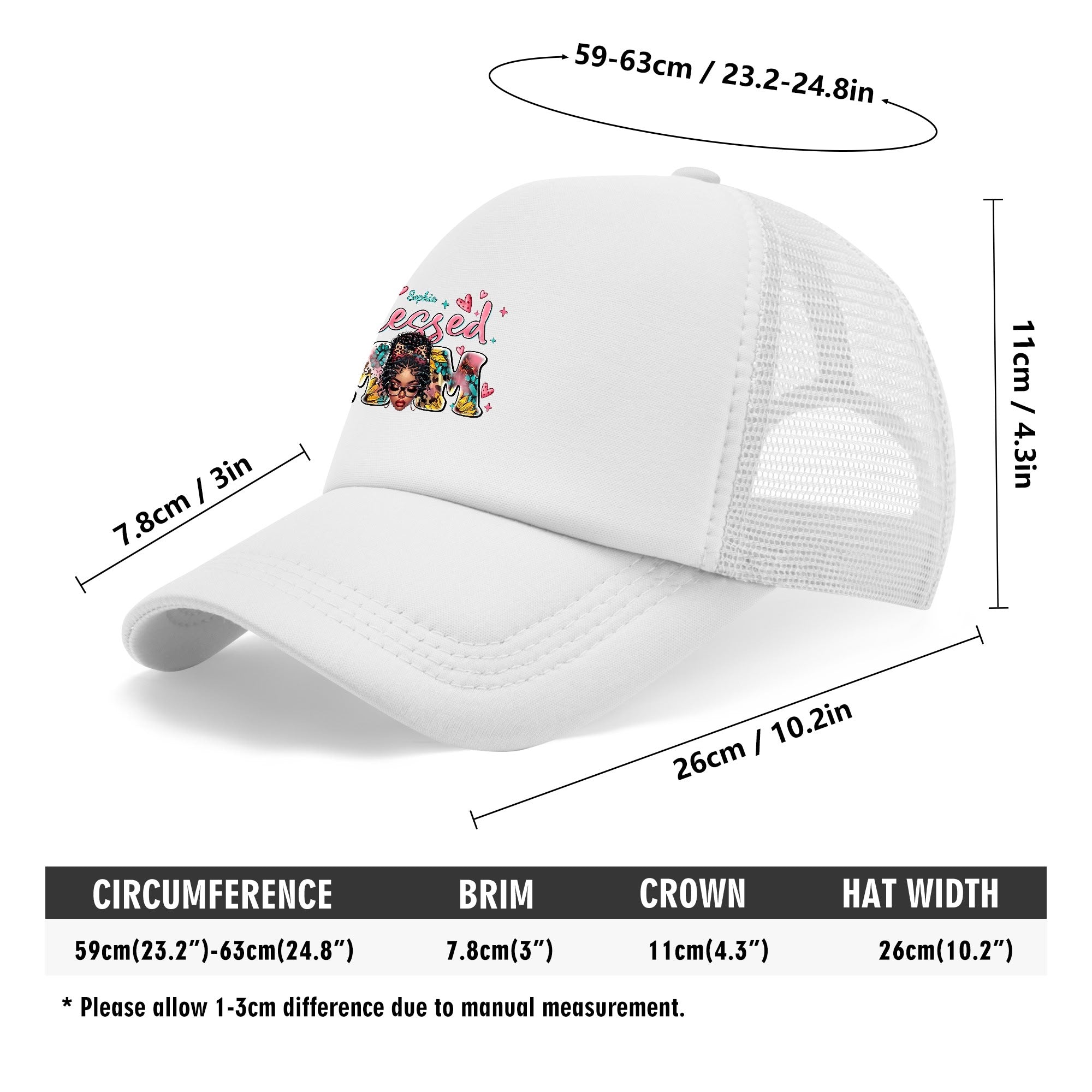 Blessed Mom Breathable Mesh Baseball Cap