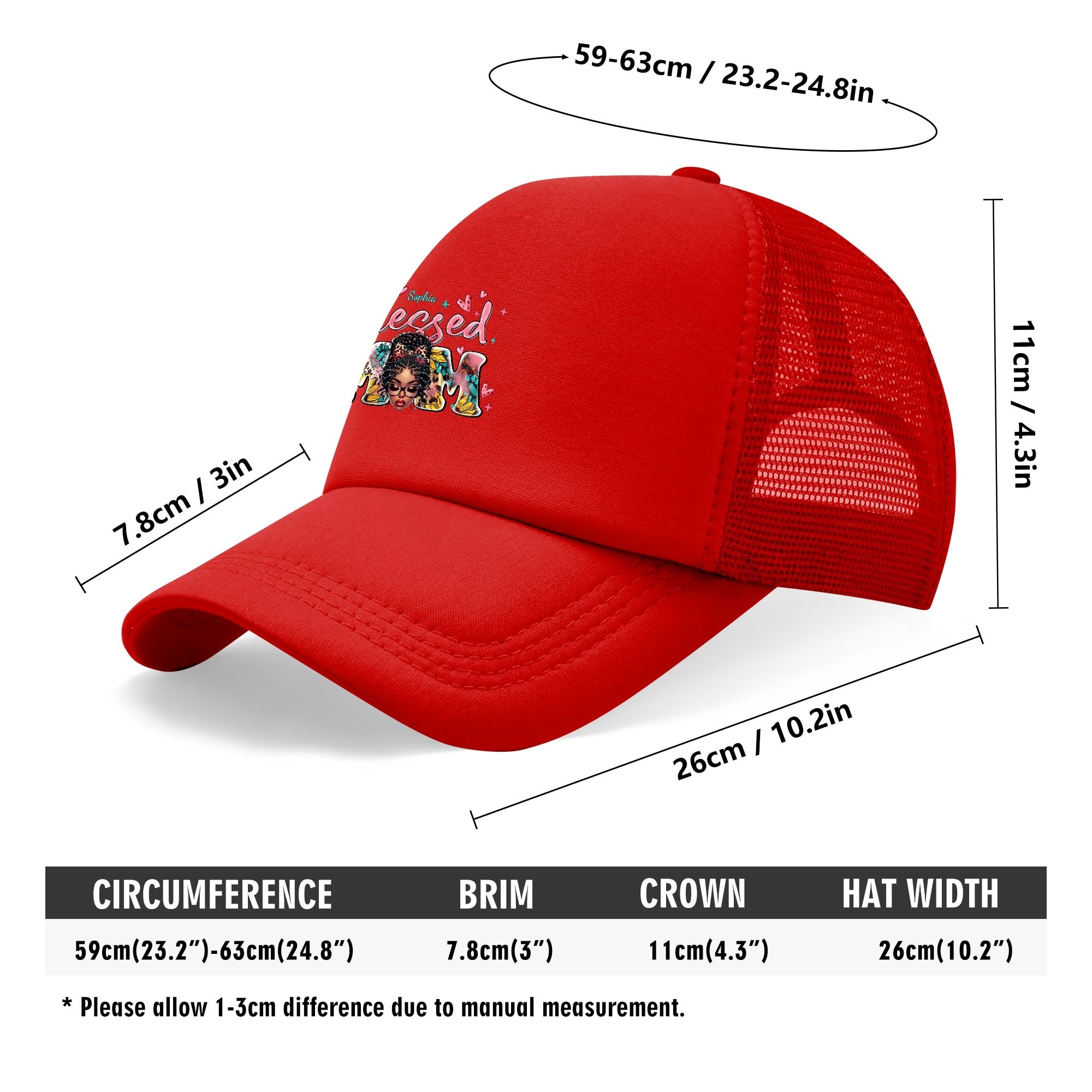 Blessed Mom Breathable Mesh Baseball Cap