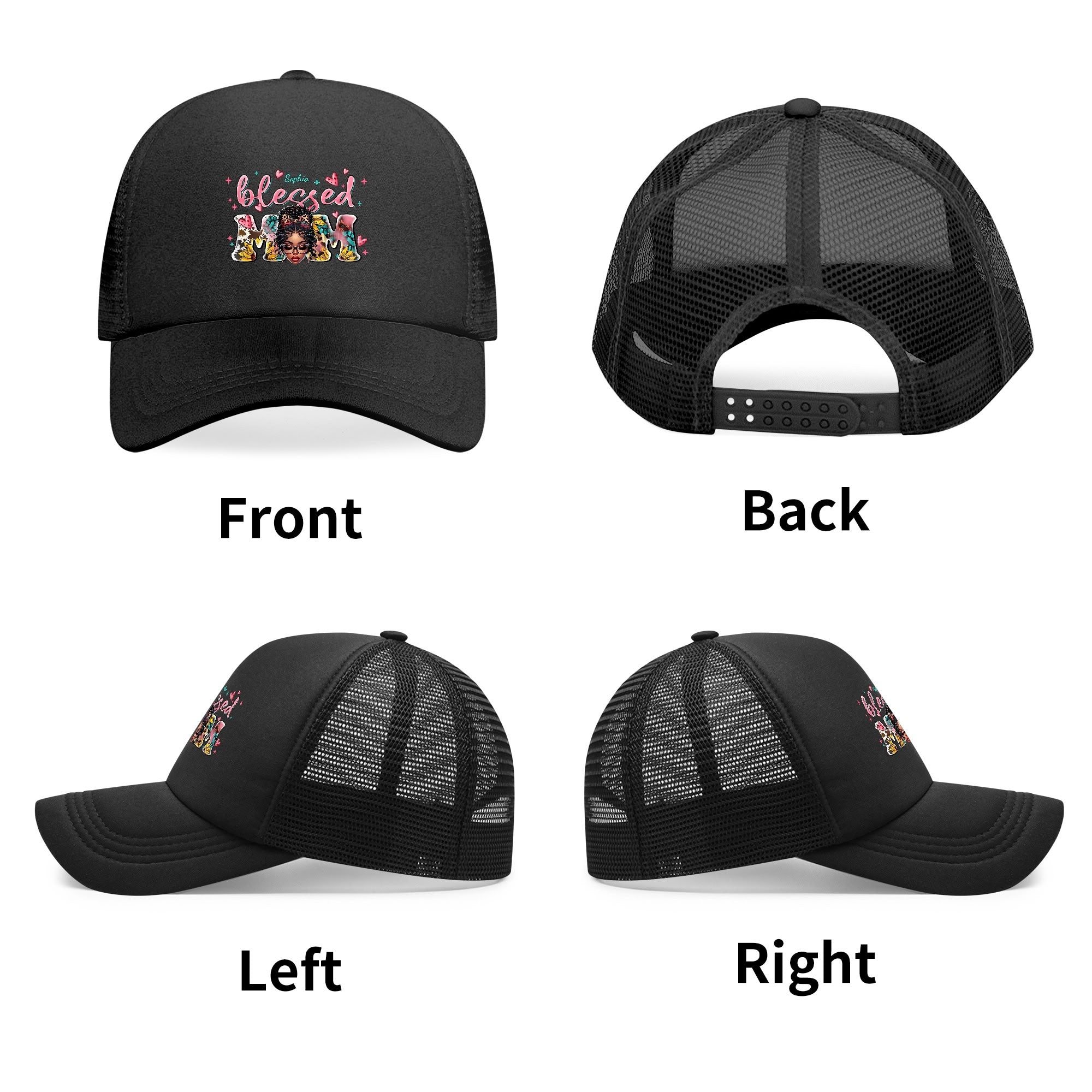 Blessed Mom Breathable Mesh Baseball Cap