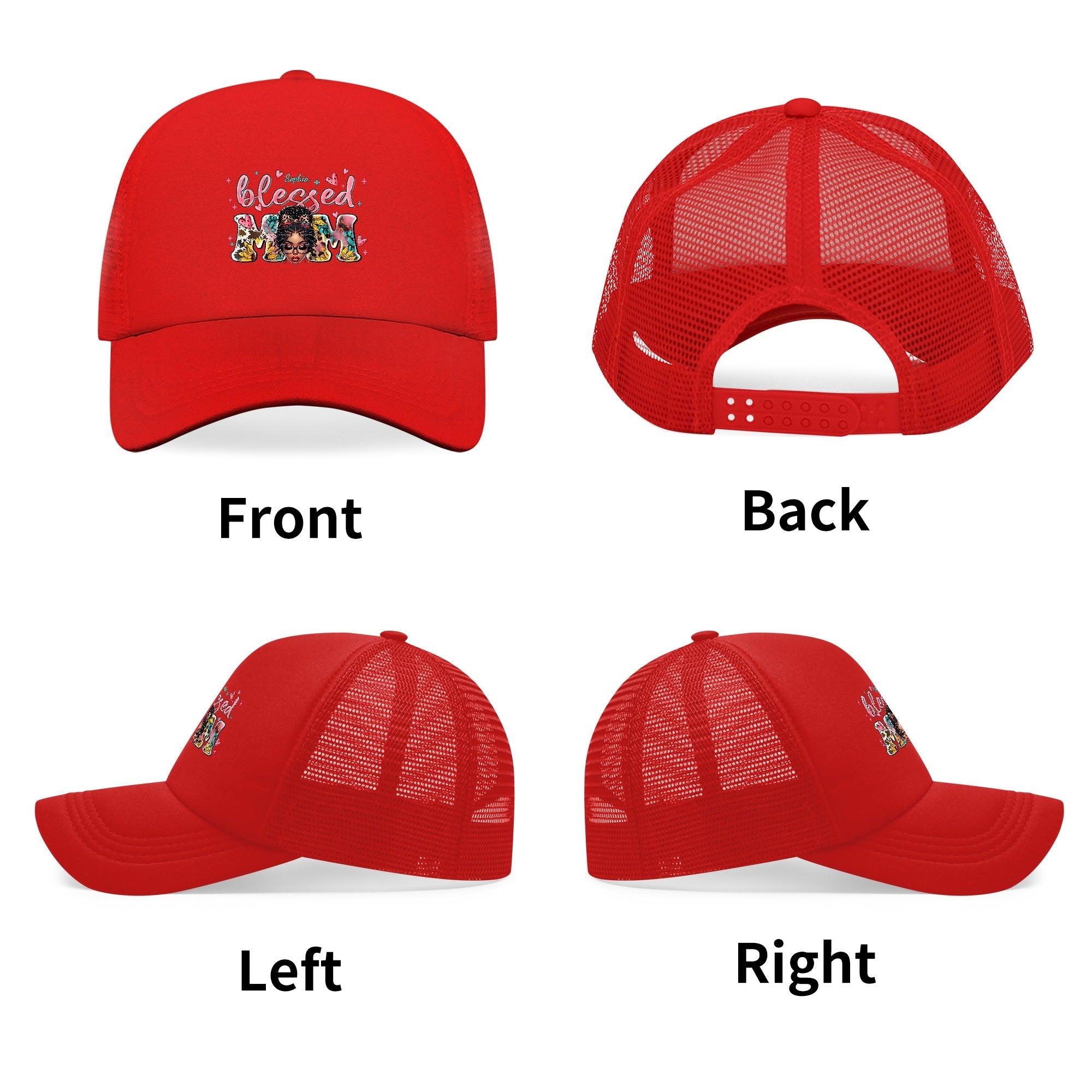 Blessed Mom Breathable Mesh Baseball Cap