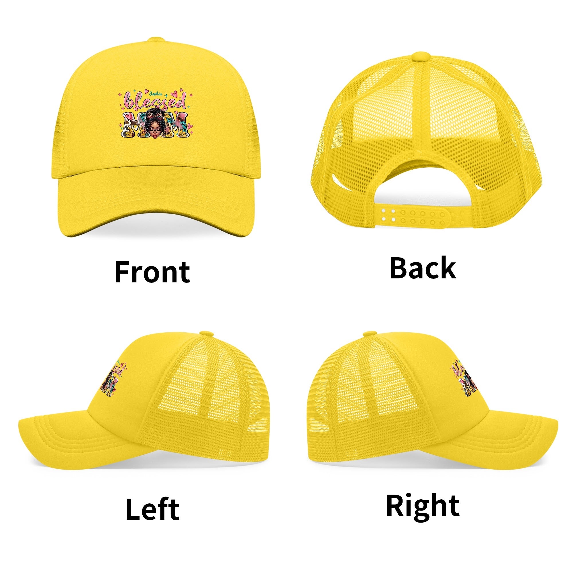 Blessed Mom Breathable Mesh Baseball Cap