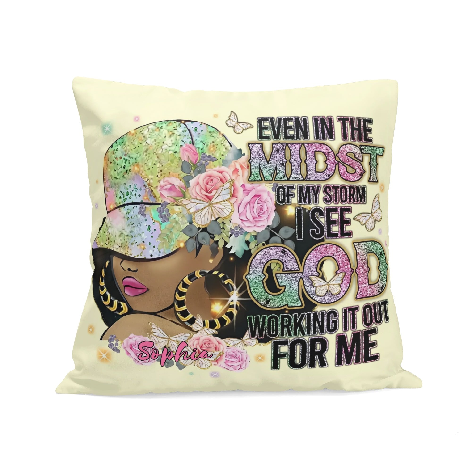 Even in the Midst Personalized Pillow Case