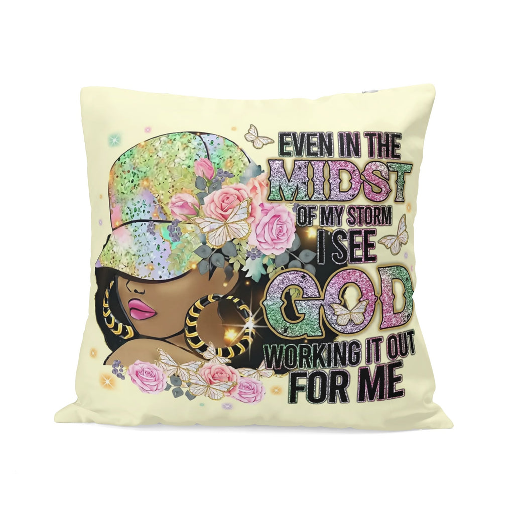 Even in the Midst Personalized Pillow Case