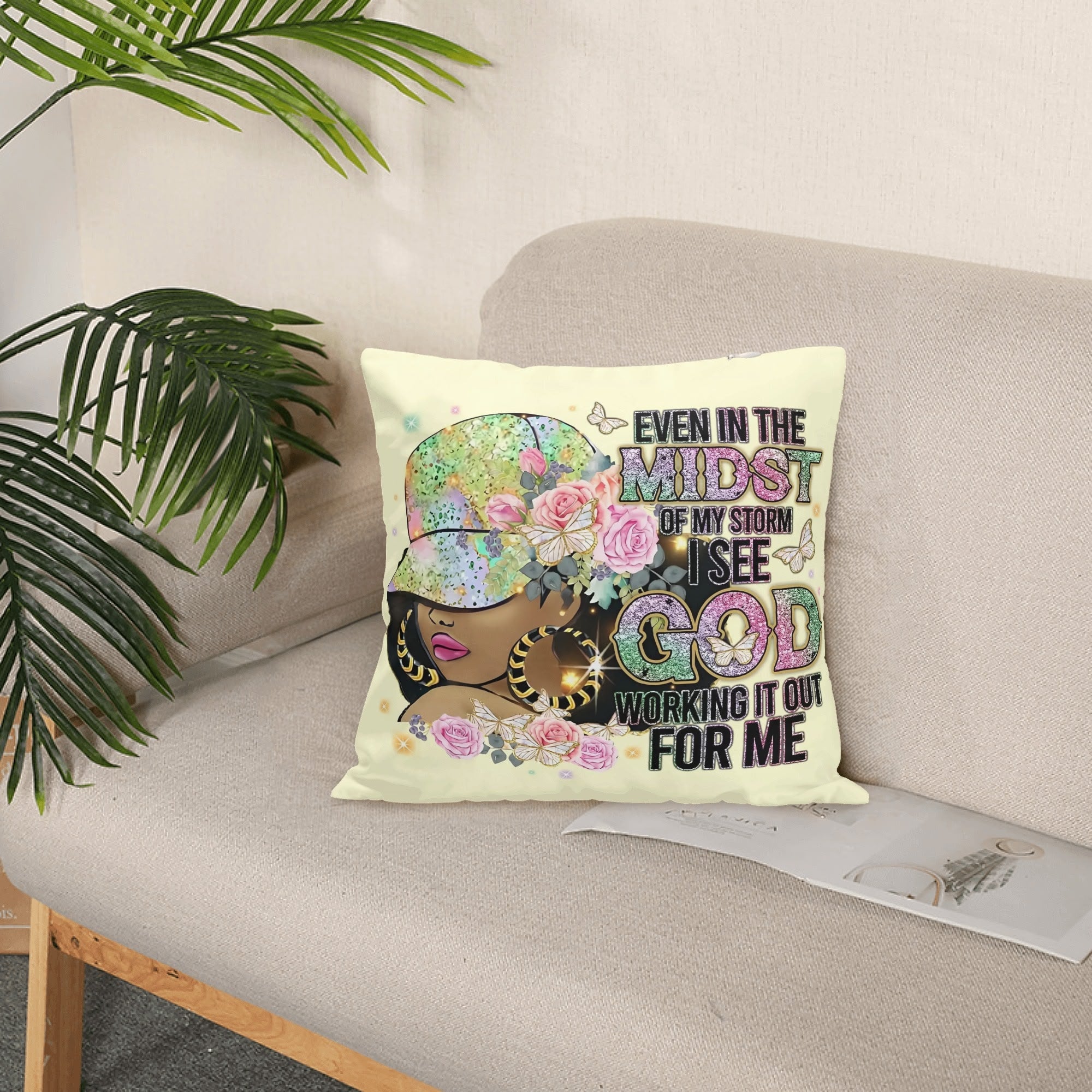 Even in the Midst Personalized Pillow Case