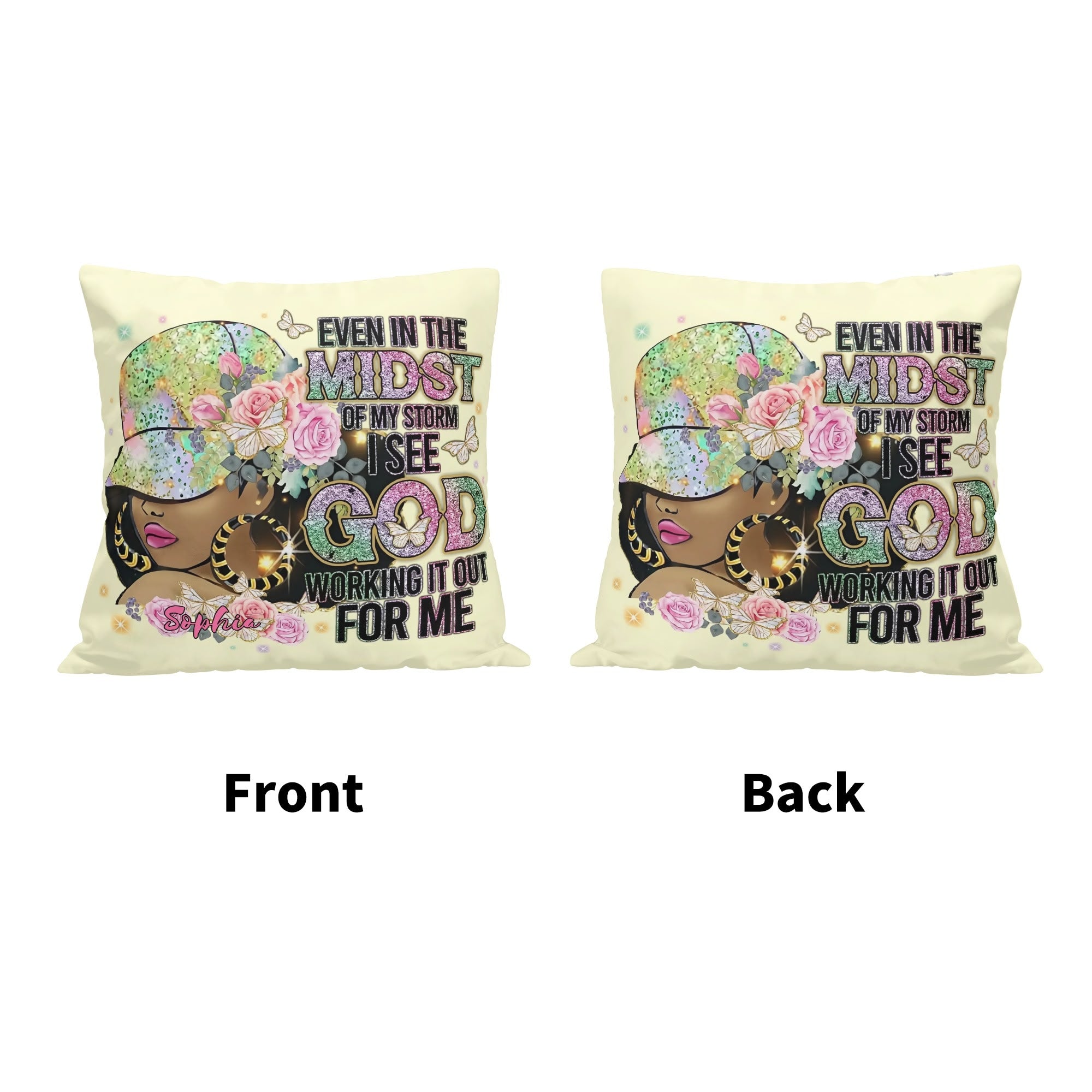 Even in the Midst Personalized Pillow Case