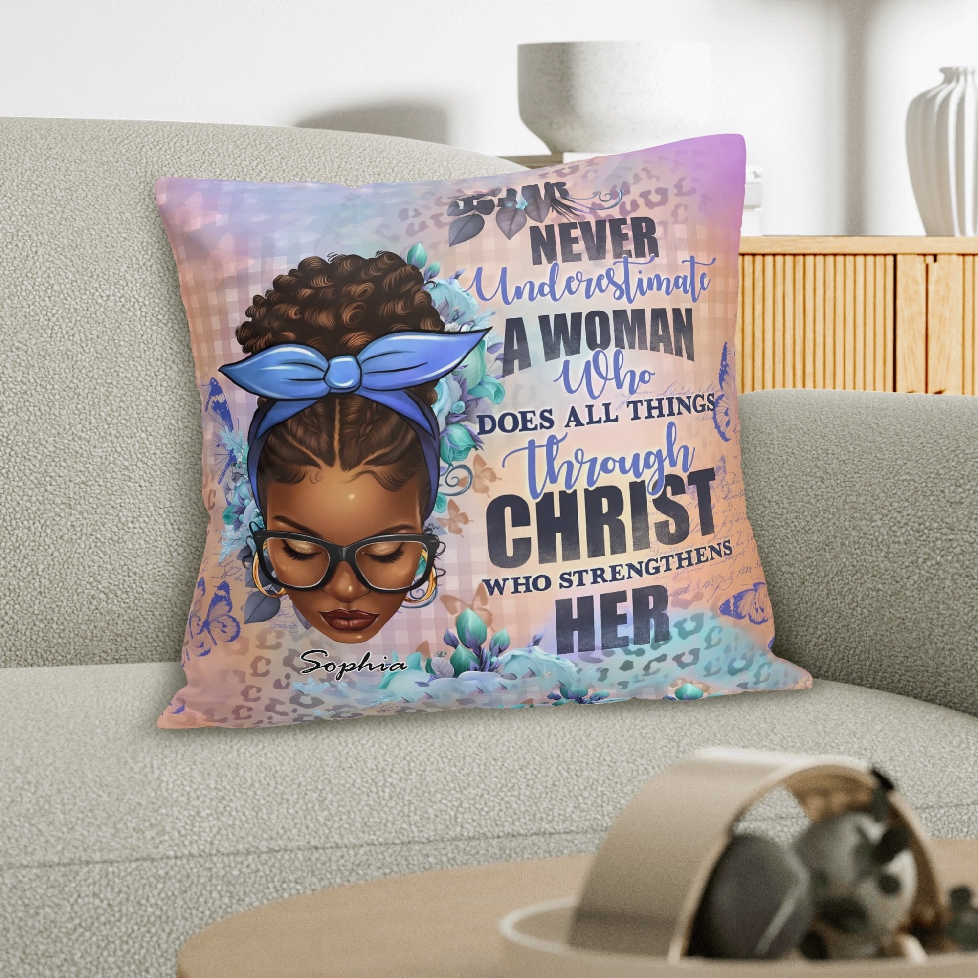 Never Underestimate Personalized Pillow Case