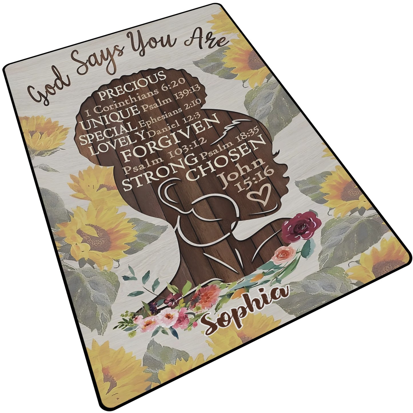 God Says You Are... Sofa Area Bedroom Rug