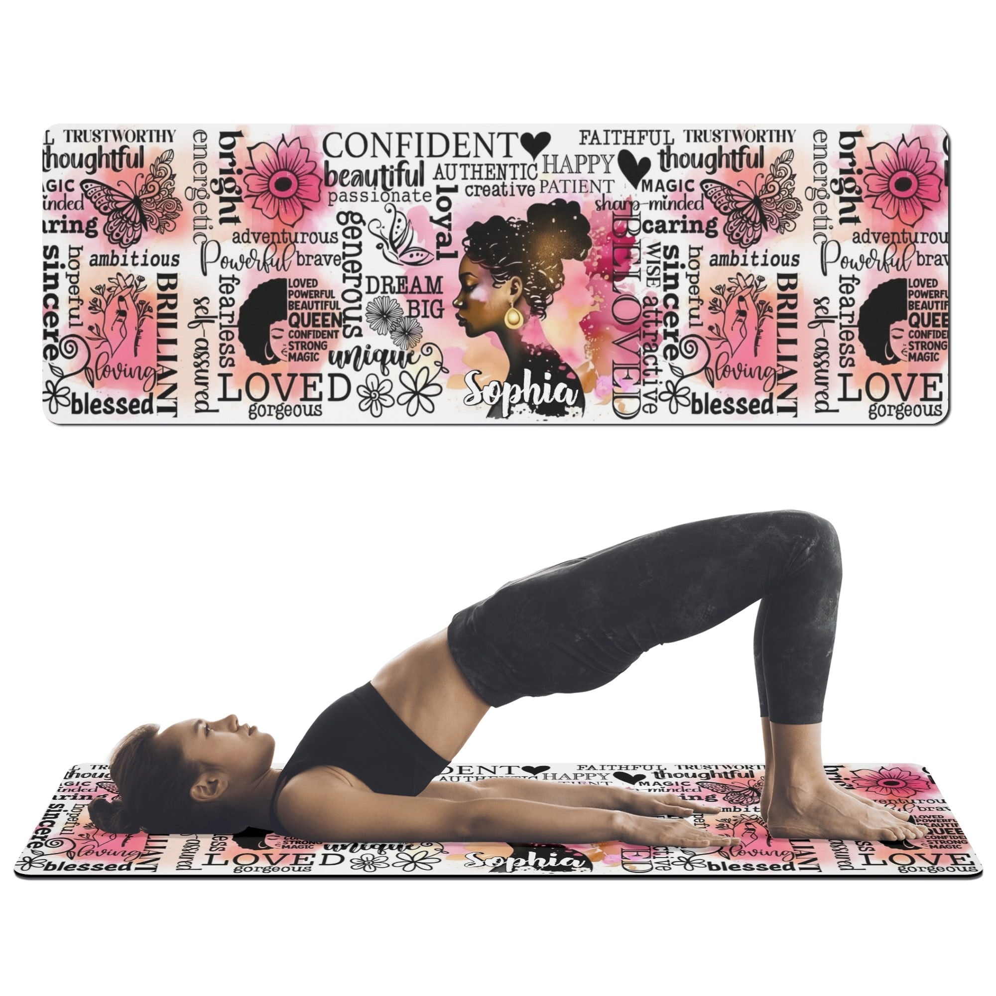 Personalized 4mm Rubber Yoga Mat