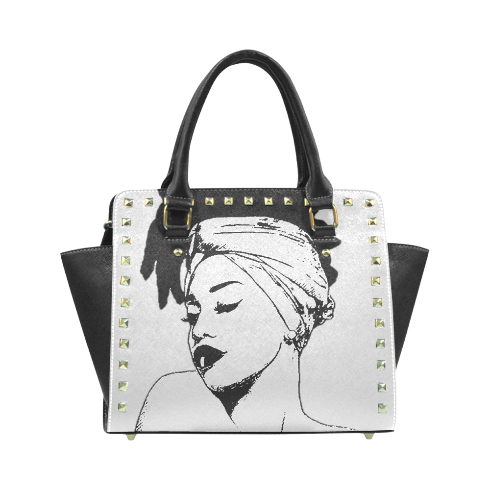 Loc'd Lady Rivet Shoulder Handbag
