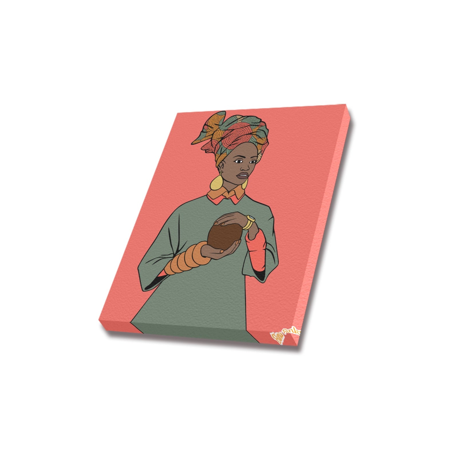 BLACK F.L.Y. Queen Frame Canvas Print 12"x16"