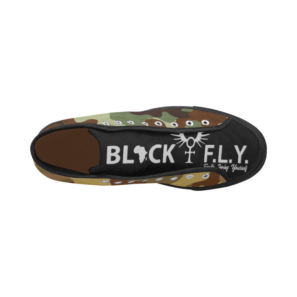 BLACK F.L.Y.  Men's Canvas Shoes