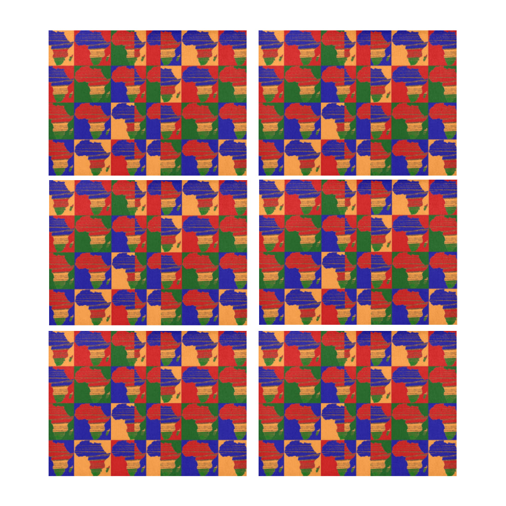 Africa Print 16 Placemat 14’’ x 19’’ (Set of 6)