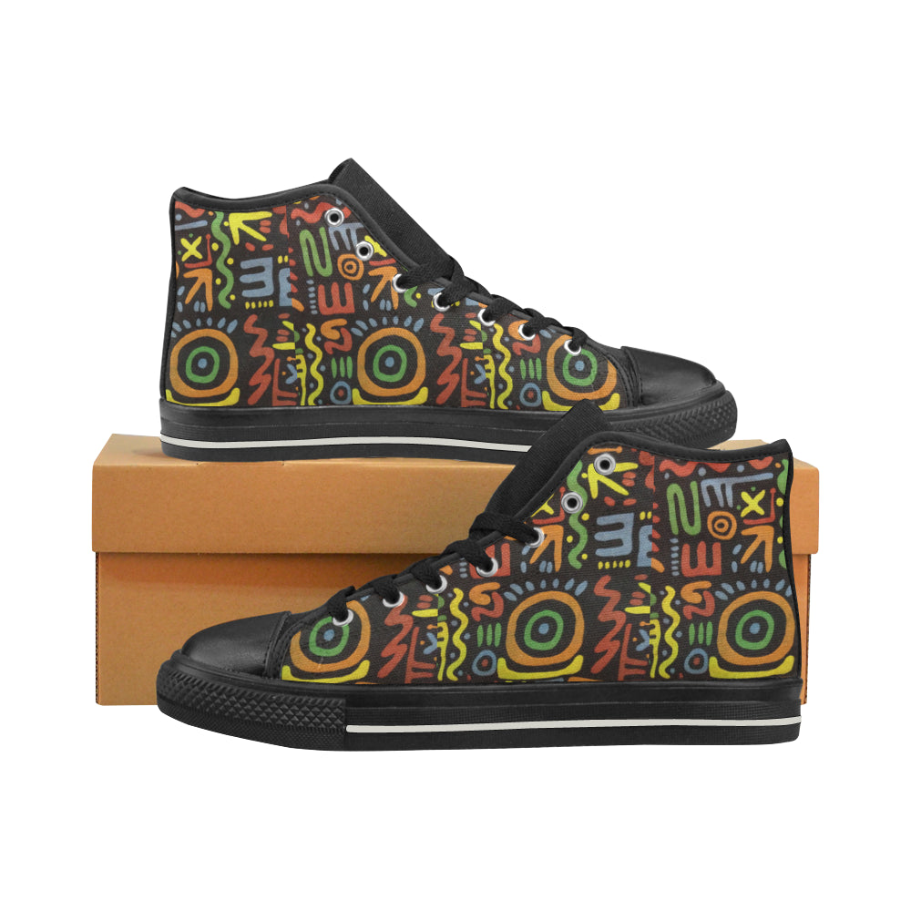 Print 7 Men’s Classic High Top Canvas Shoes