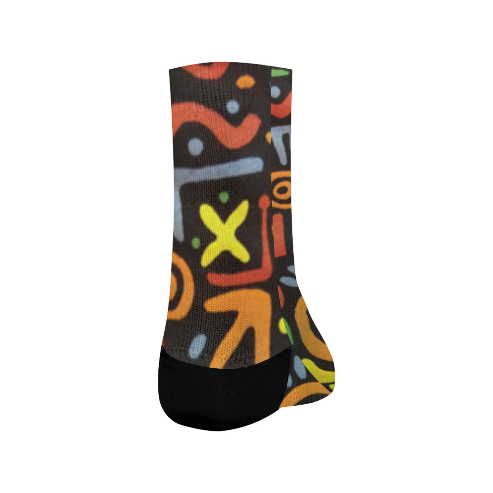 Fresh Print Crew Socks
