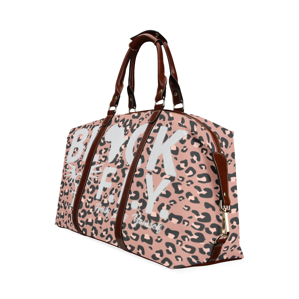 BLACK F.L.Y. Classic Travel Bag (Animal Print)