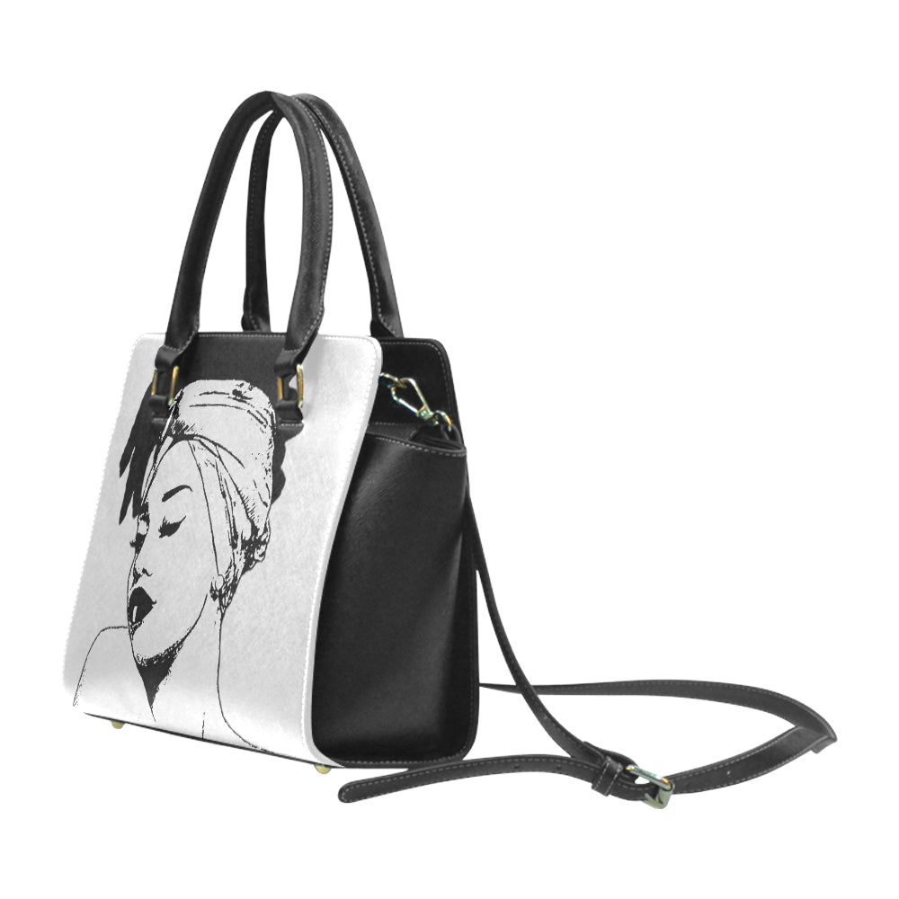 Loc'd Lady Rivet Shoulder Handbag