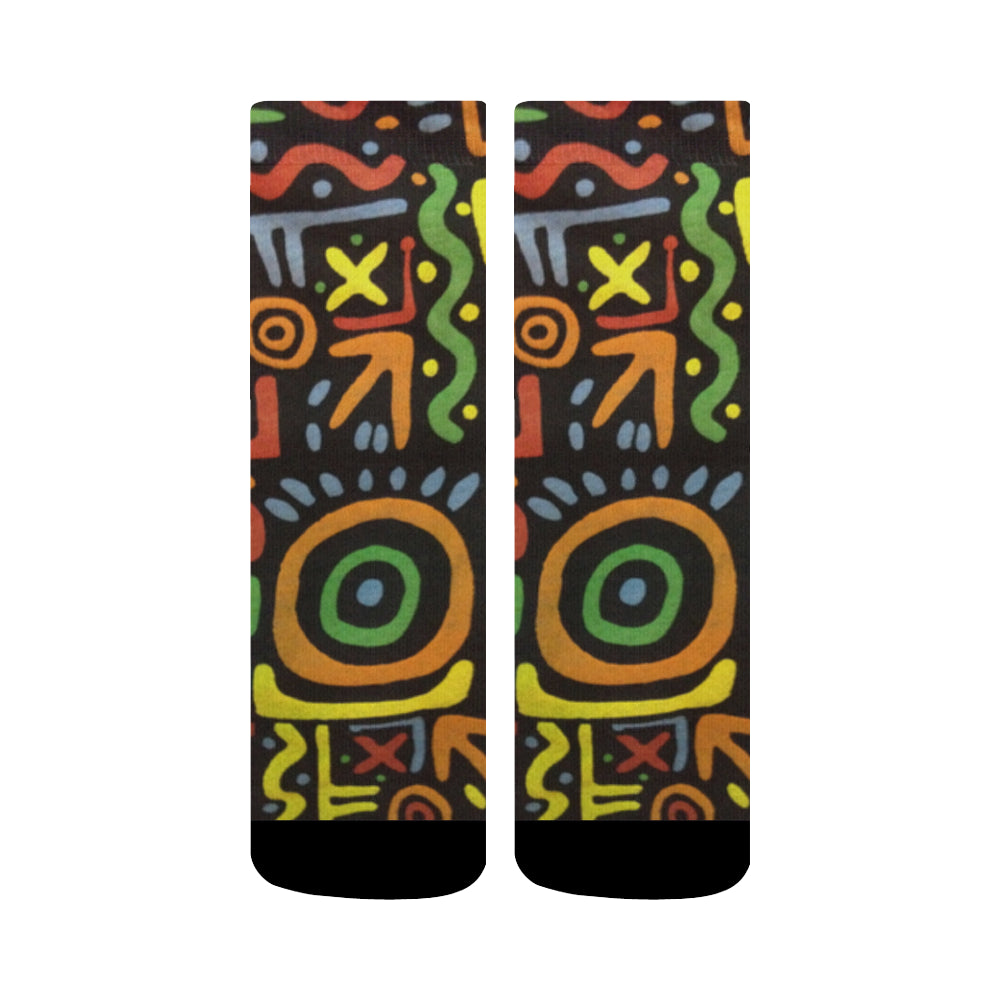 Fresh Print Crew Socks